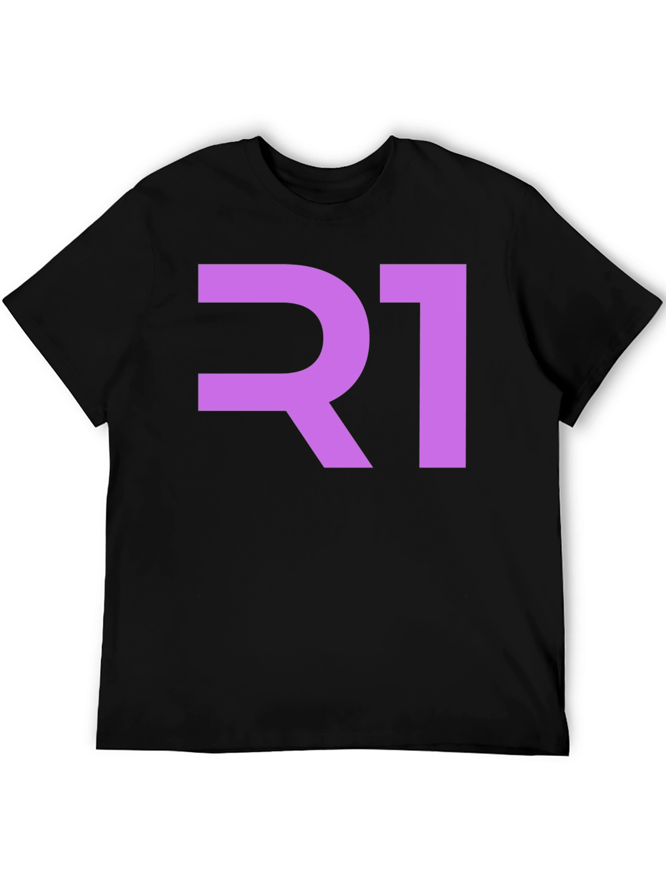R1 Graphic Tee - Stylish Black Cotton T-Shirt