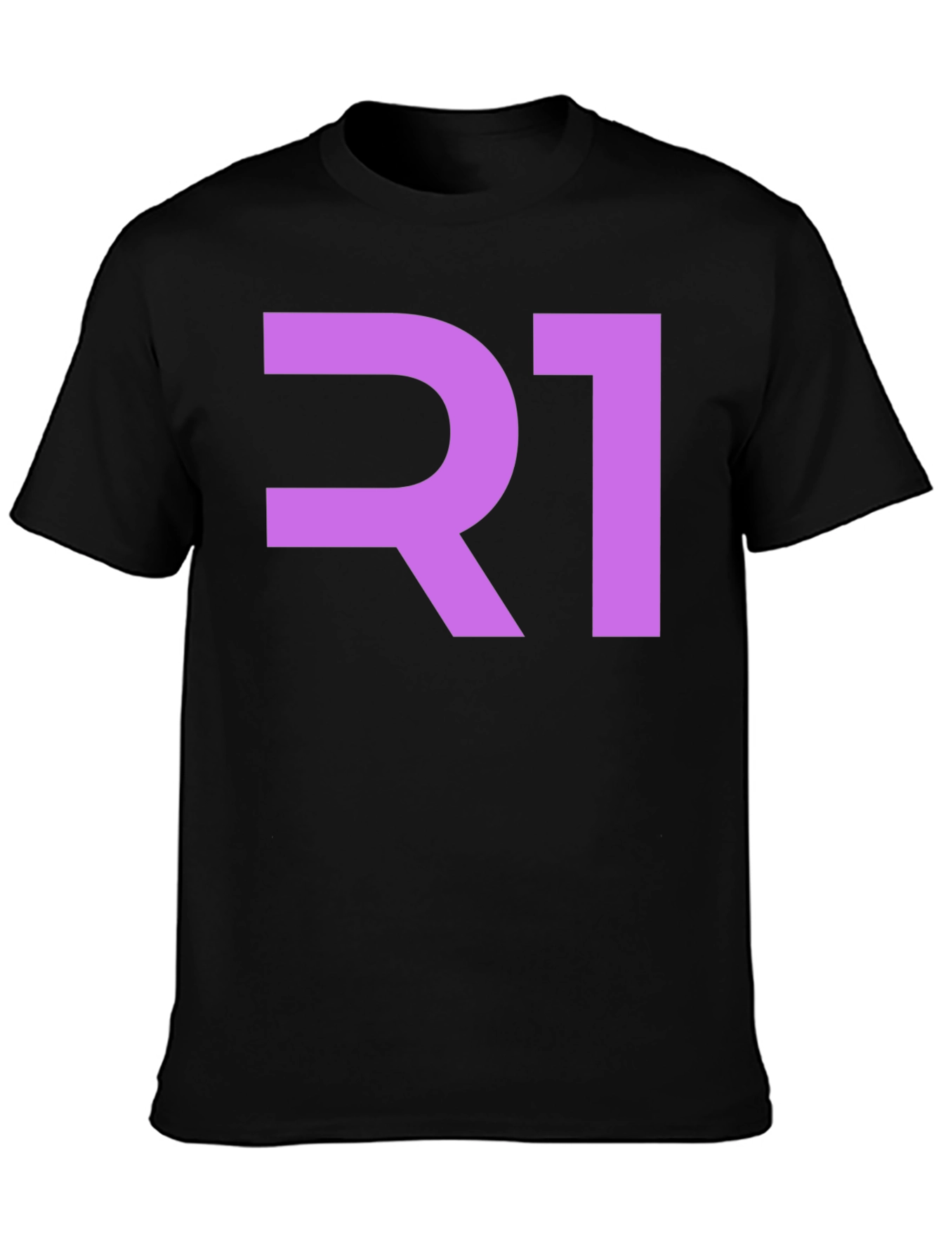 R1 Graphic Tee - Stylish Black Cotton T-Shirt