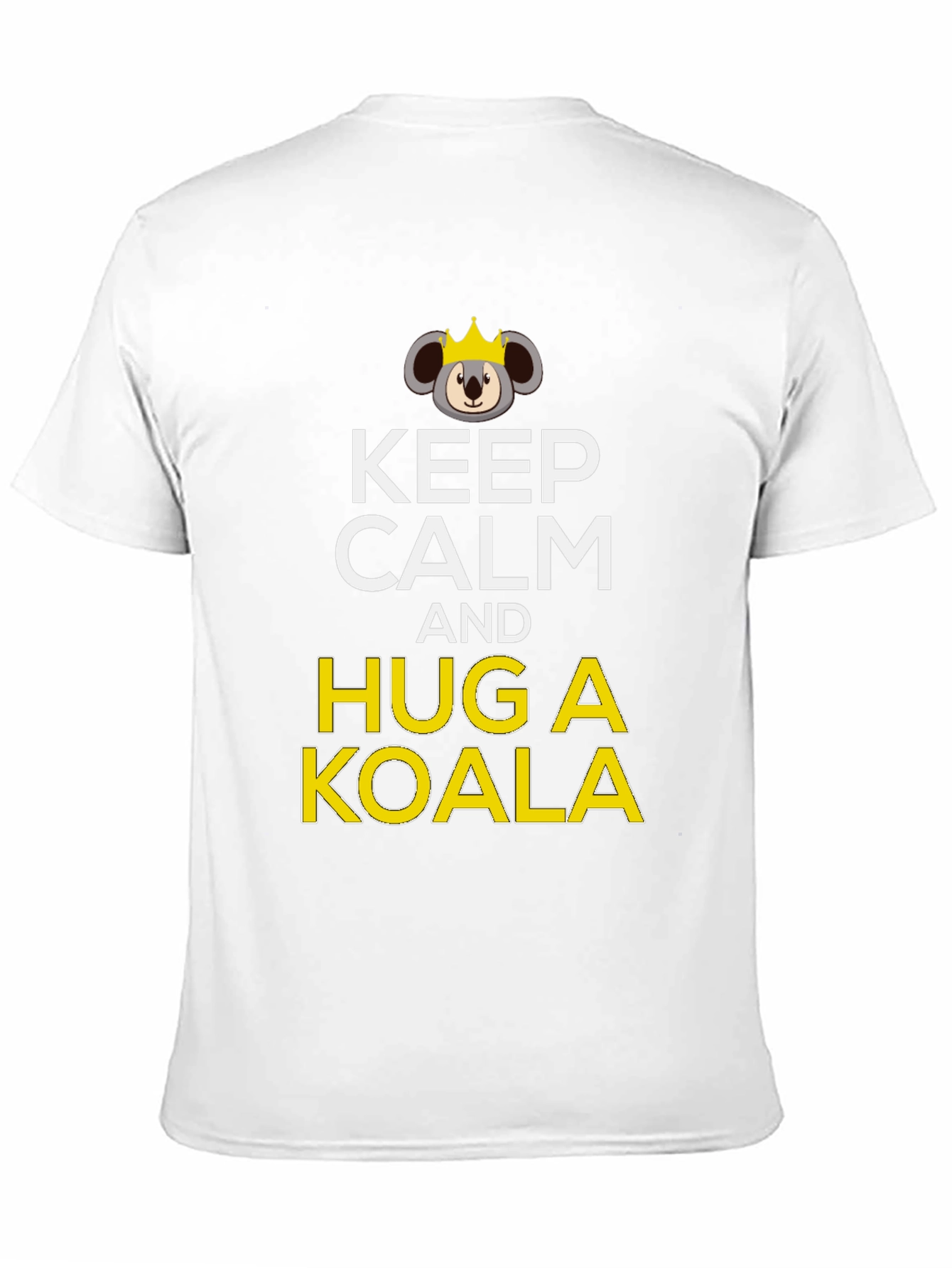 Keep Calm and Hug a Koala Black T-Shirt