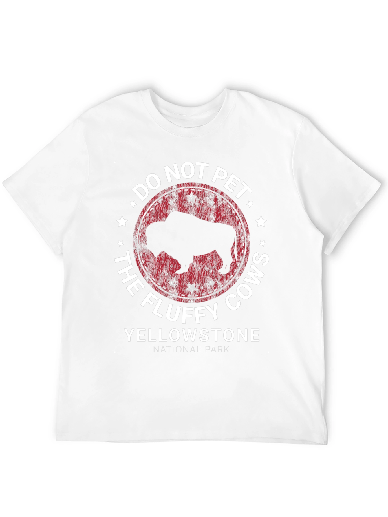 Yellowstone National Park Fluffy Cow T-Shirt
