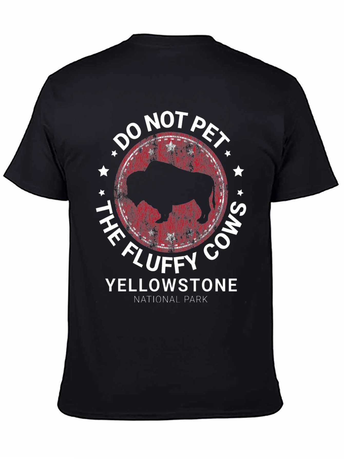 Yellowstone National Park Fluffy Cow T-Shirt