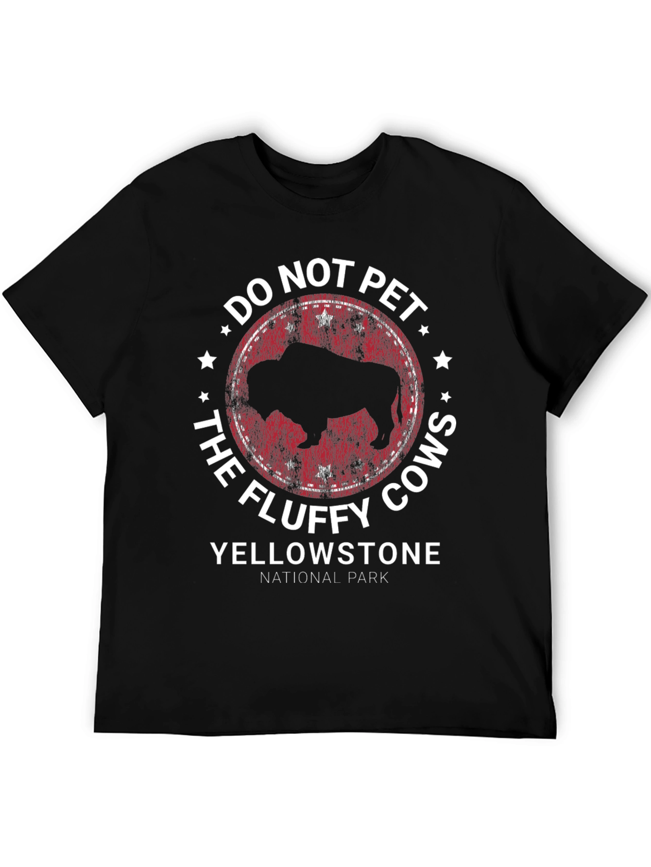 Yellowstone National Park Fluffy Cow T-Shirt