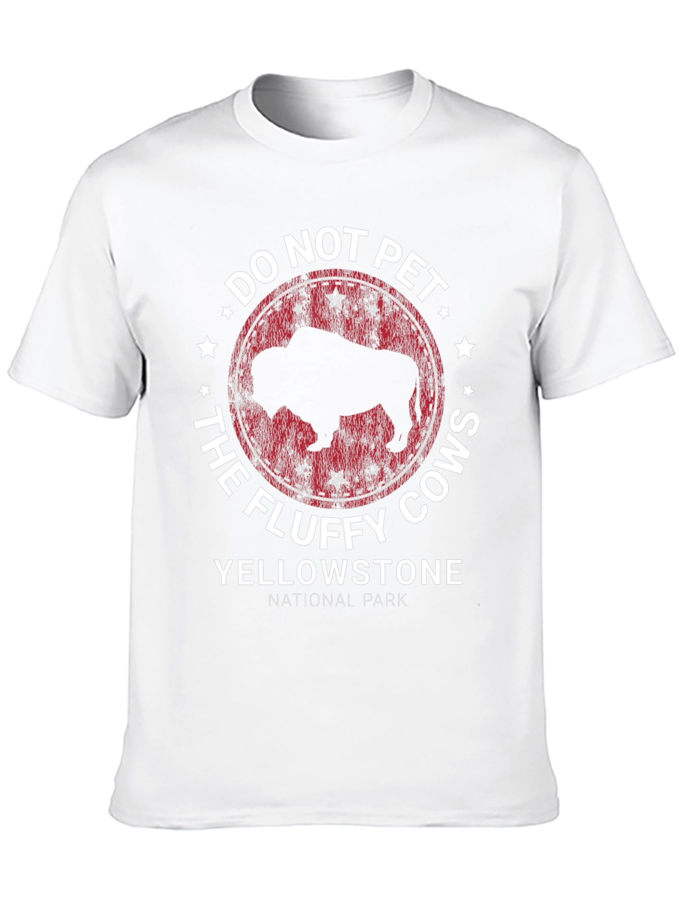 Yellowstone National Park Fluffy Cow T-Shirt