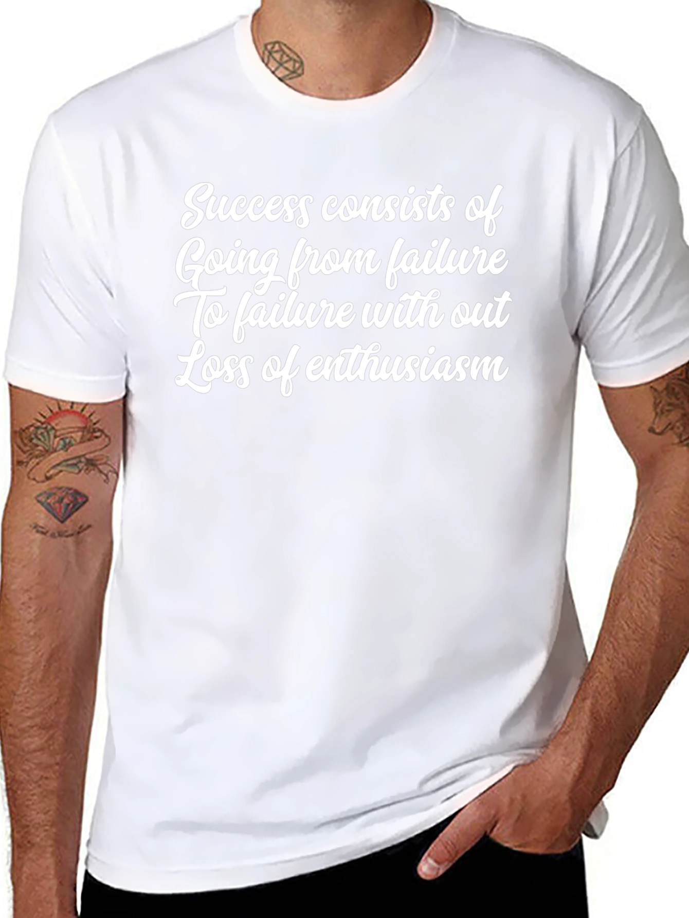 Inspirational Quote T-Shirt - Success and Enthusiasm