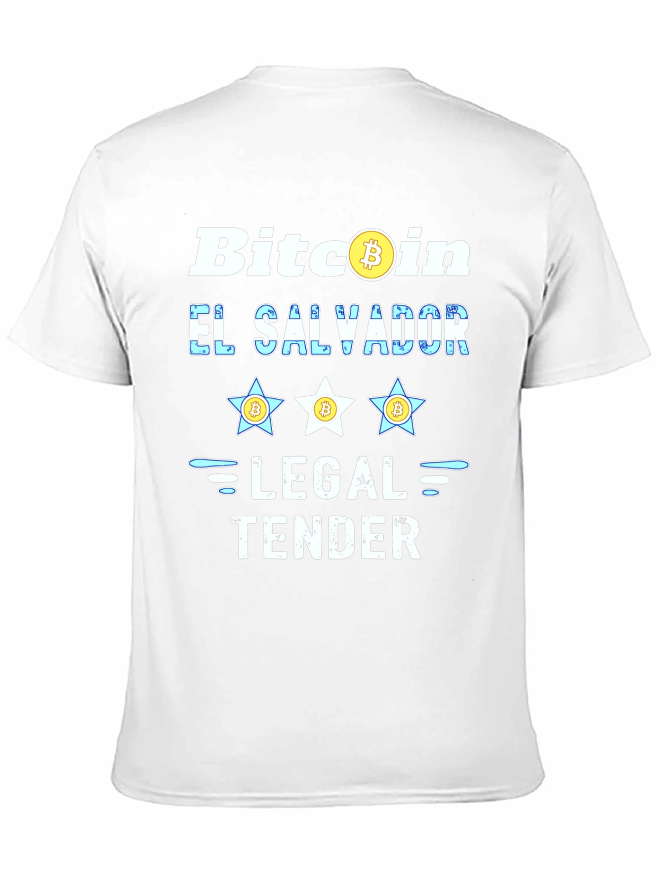 Bitcoin El Salvador Legal Tender Black T-Shirt