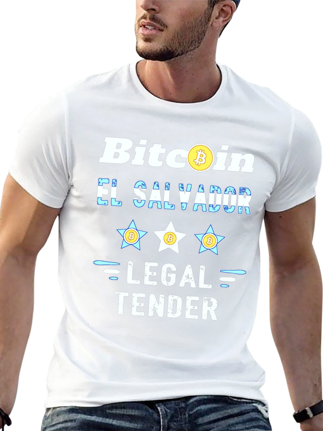 Bitcoin El Salvador Legal Tender Black T-Shirt