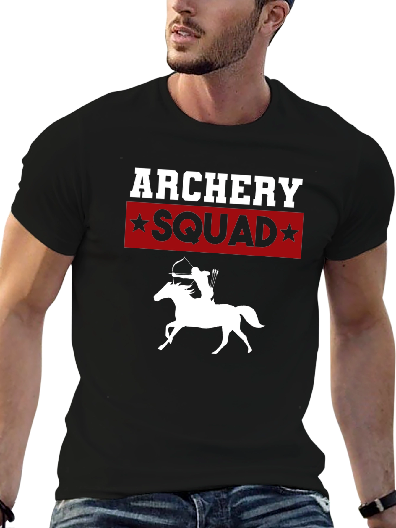 Archery Squad Black Graphic Tee