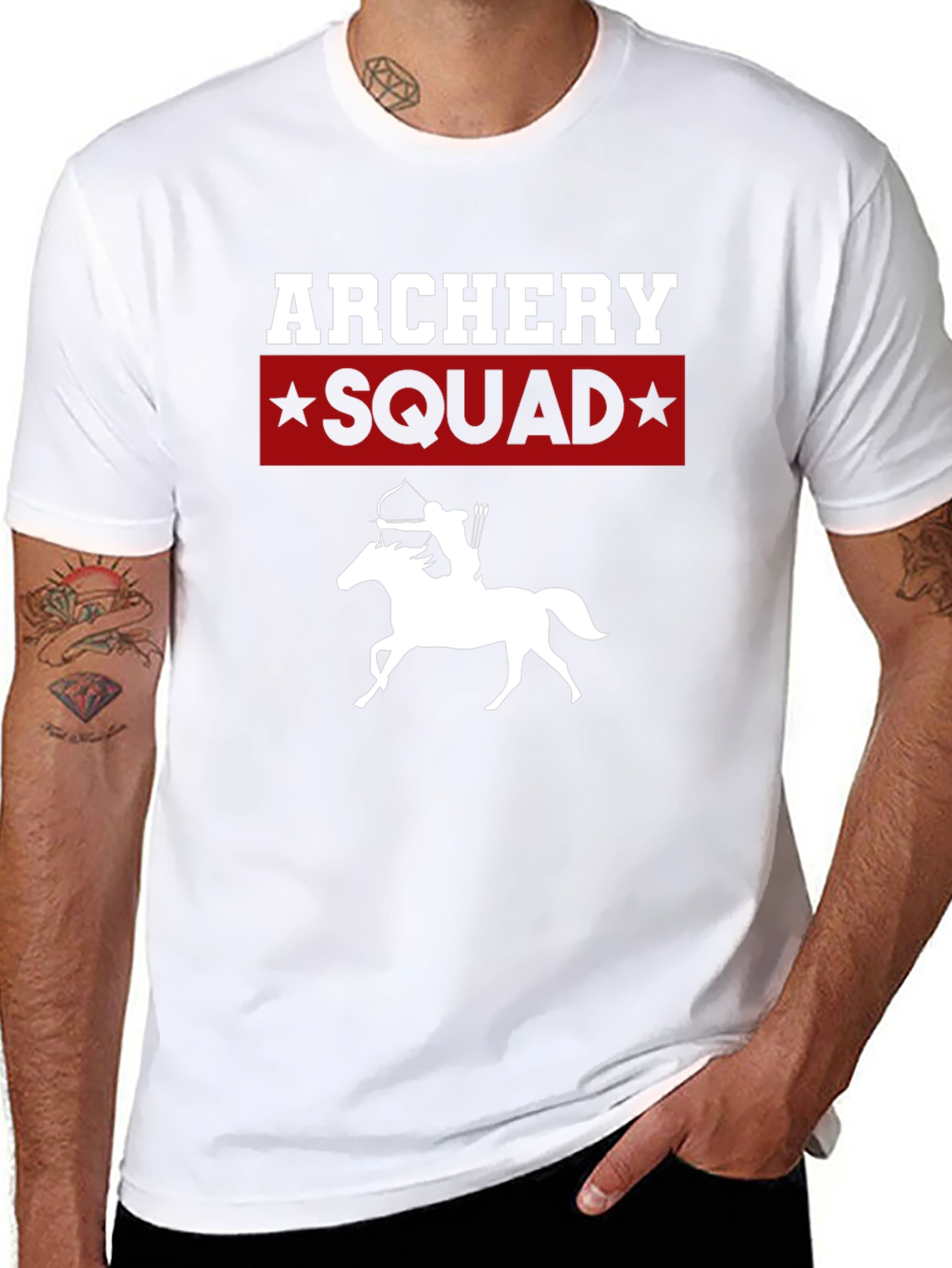 Archery Squad Black Graphic Tee