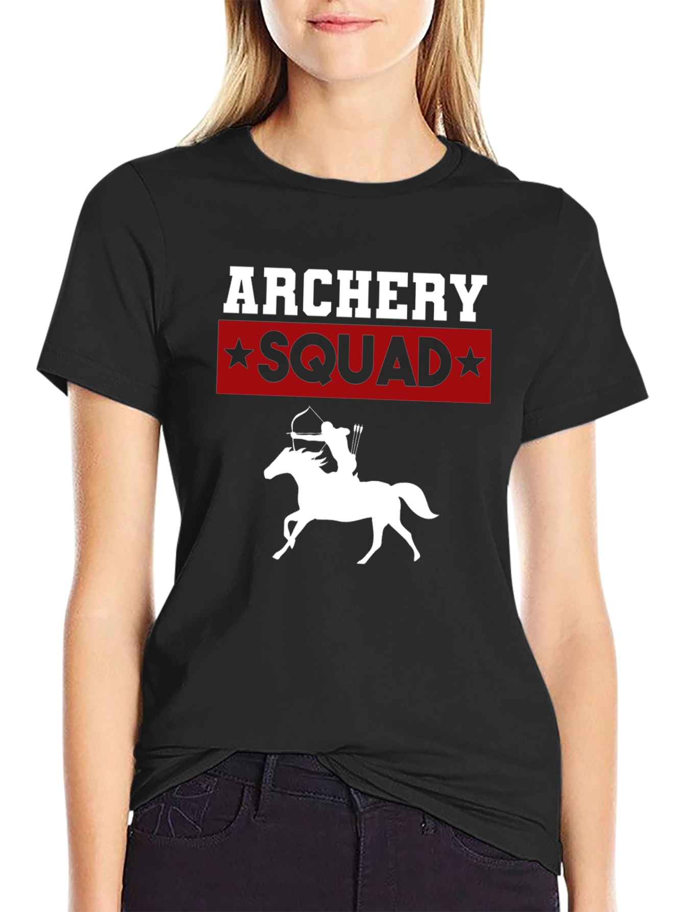 Archery Squad Black Graphic Tee