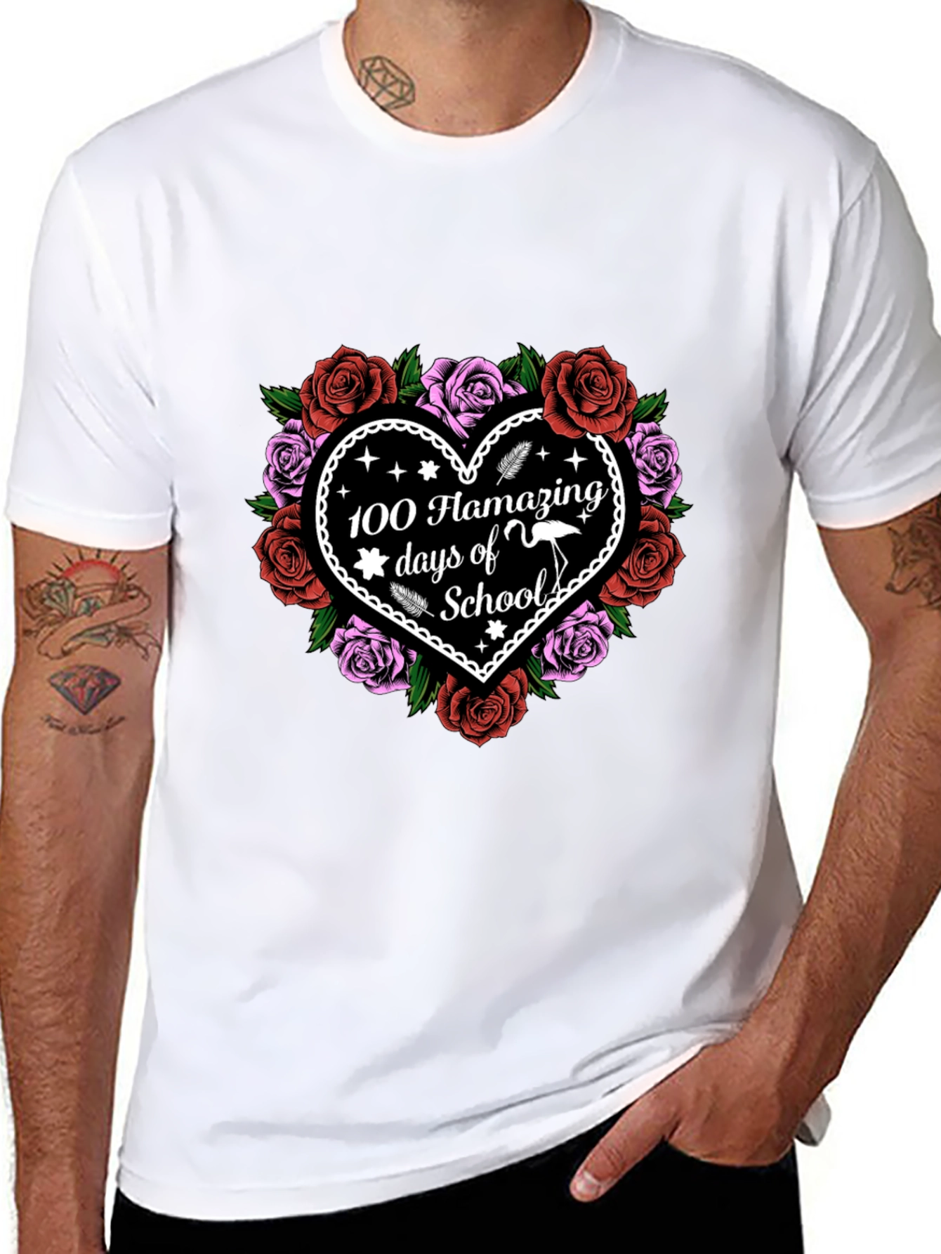 100 Days of School Flamazing T-Shirt