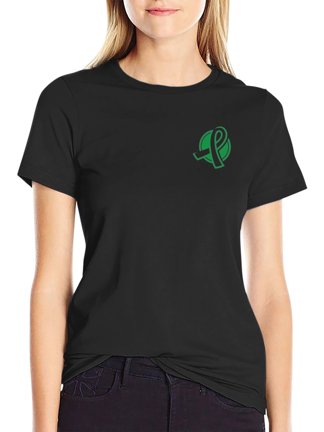 Awareness Ribbon Graphic Black T-Shirt