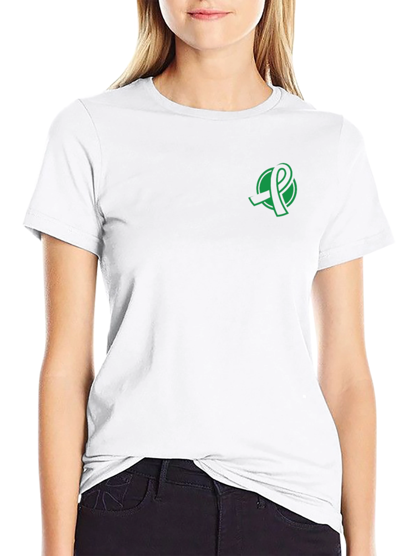 Awareness Ribbon Graphic Black T-Shirt