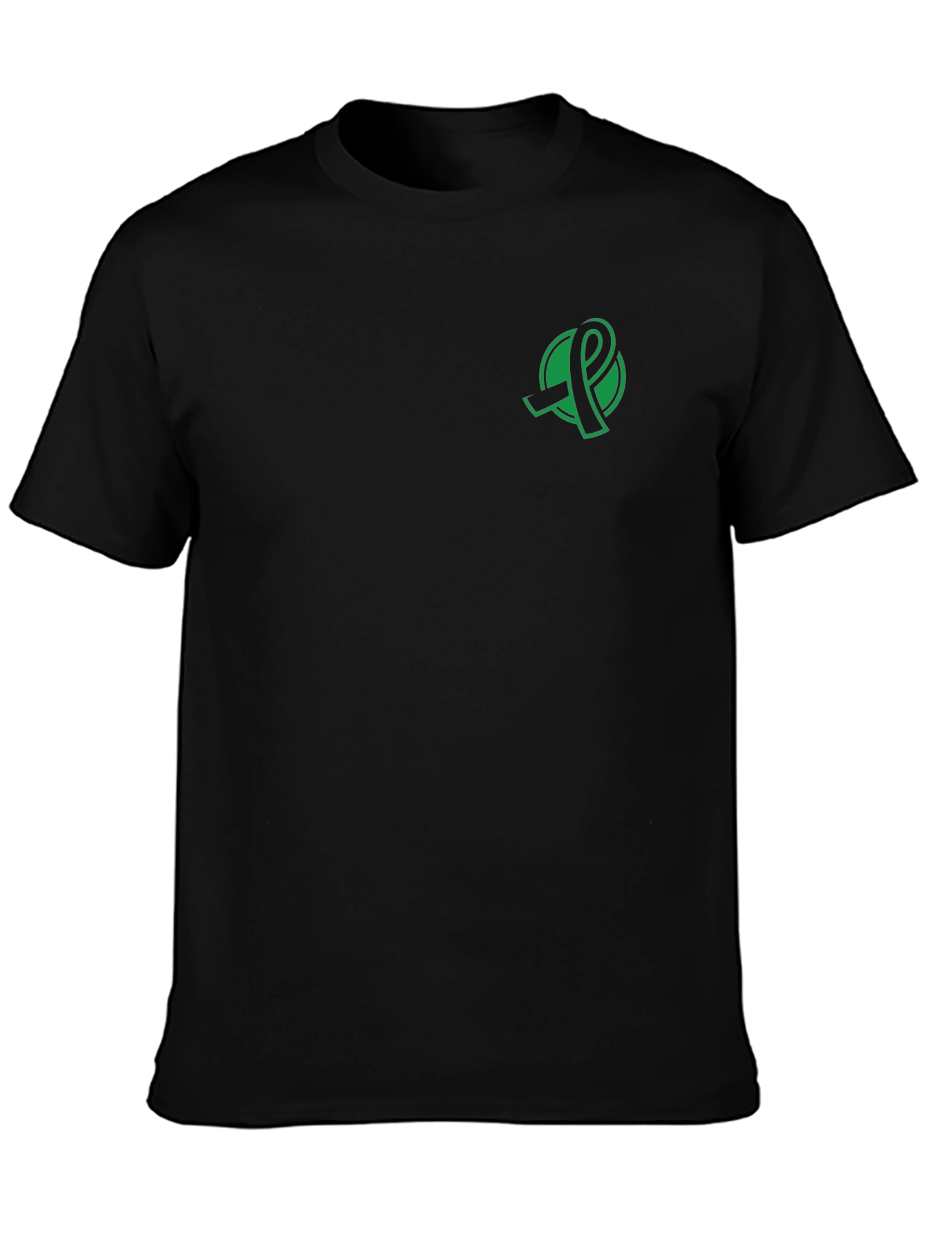 Awareness Ribbon Graphic Black T-Shirt