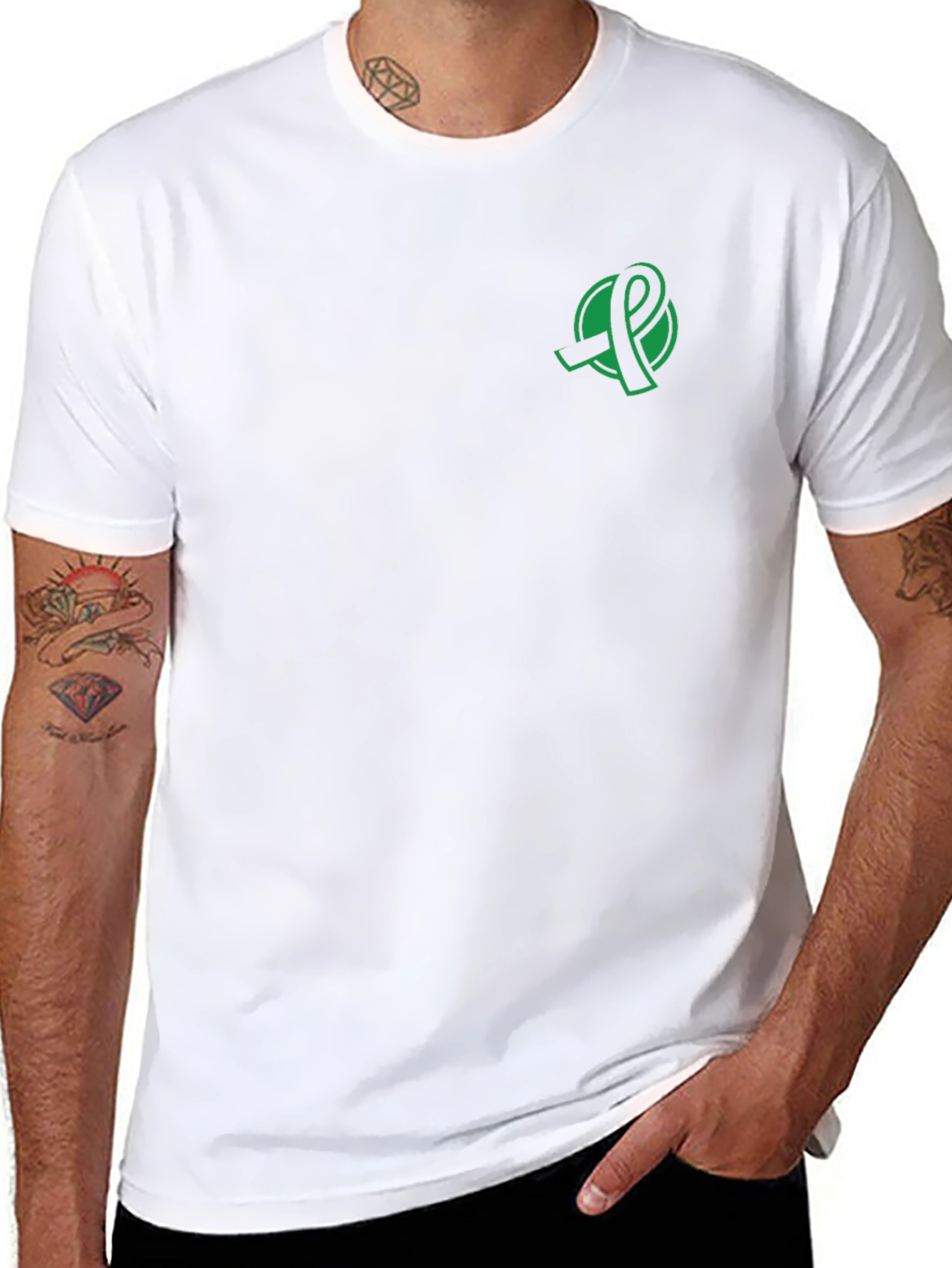 Awareness Ribbon Graphic Black T-Shirt