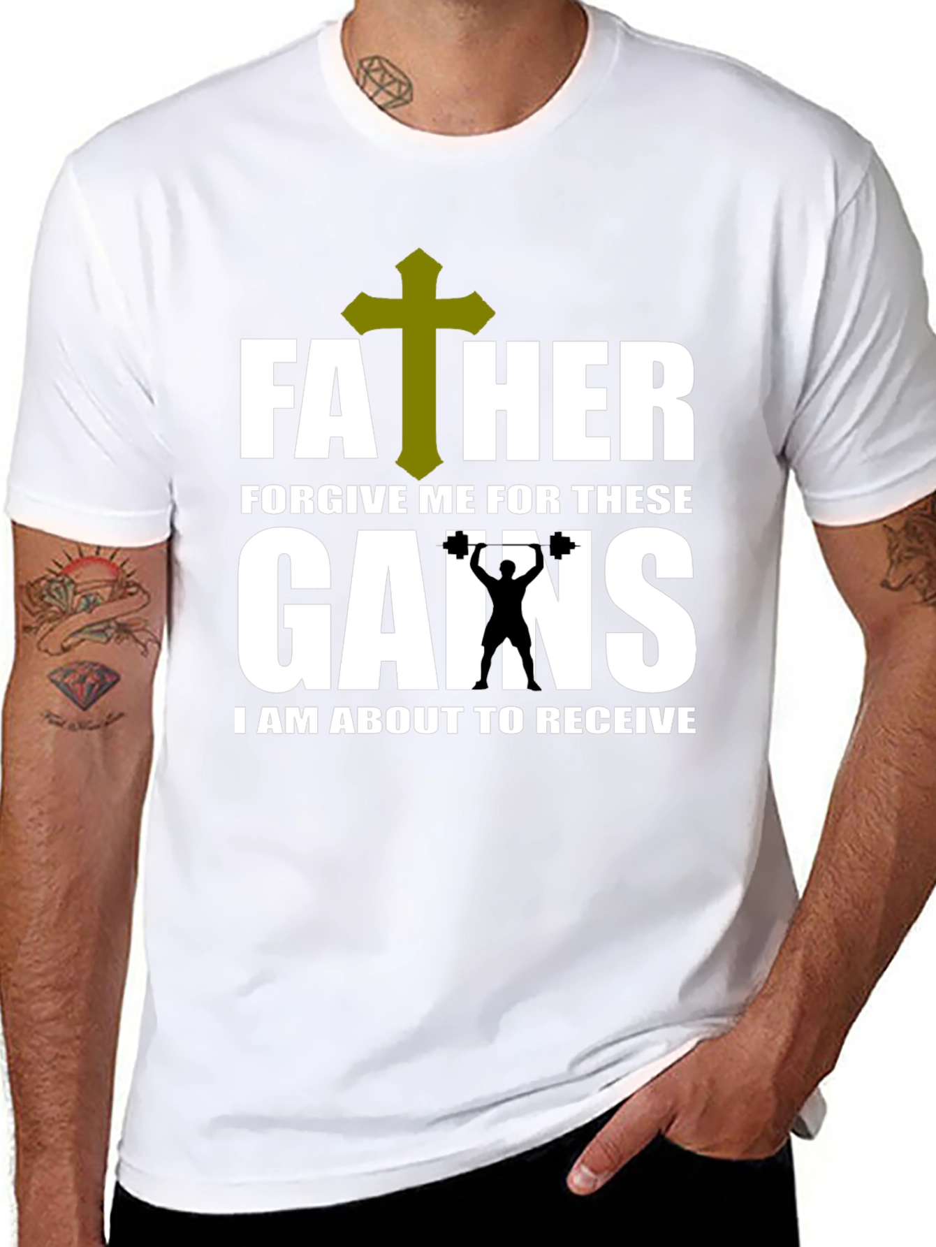 Father Forgive Me Gains T-Shirt
