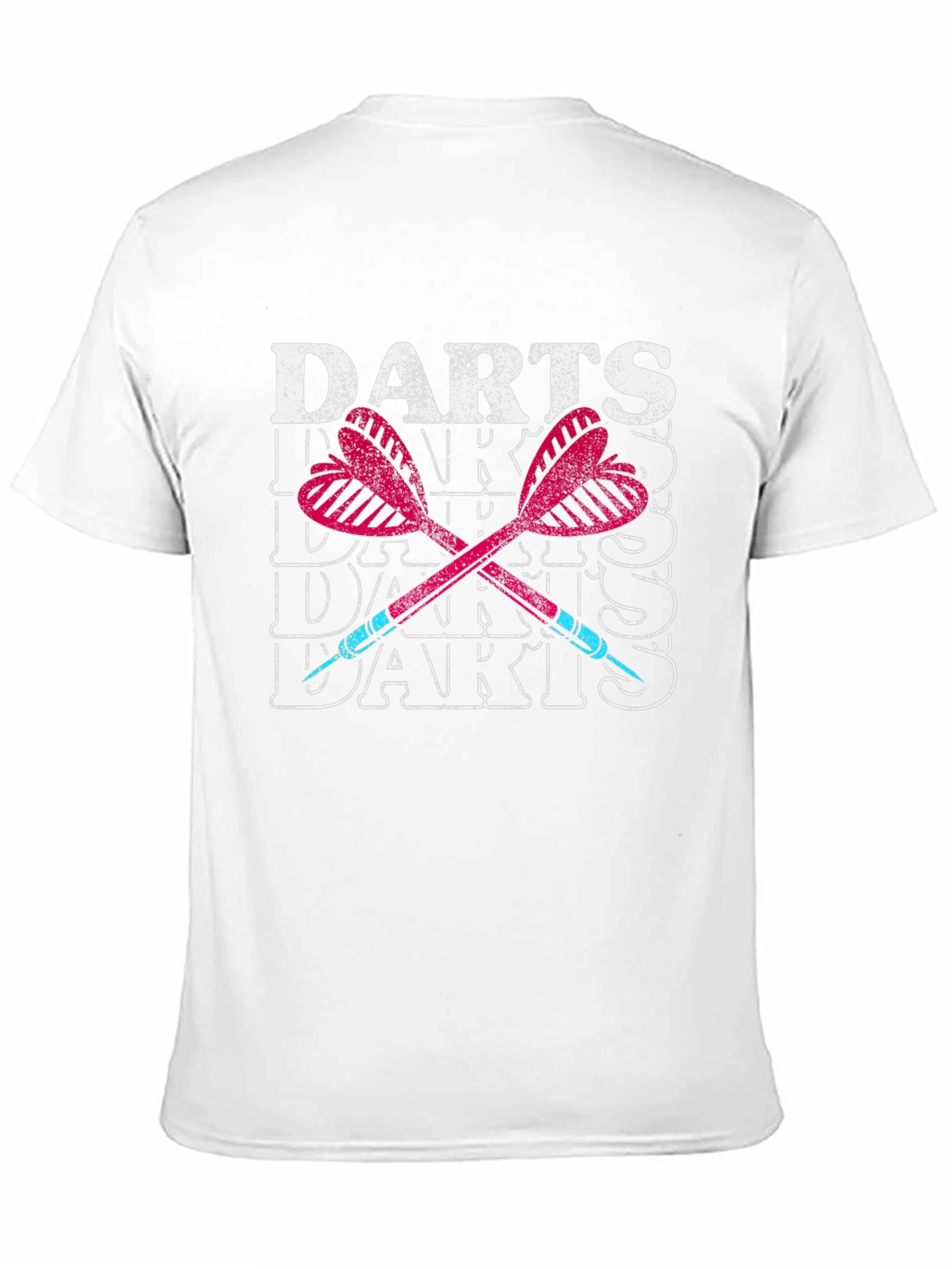 Darts T-Shirt - Retro Style Crossed Darts Graphic Tee