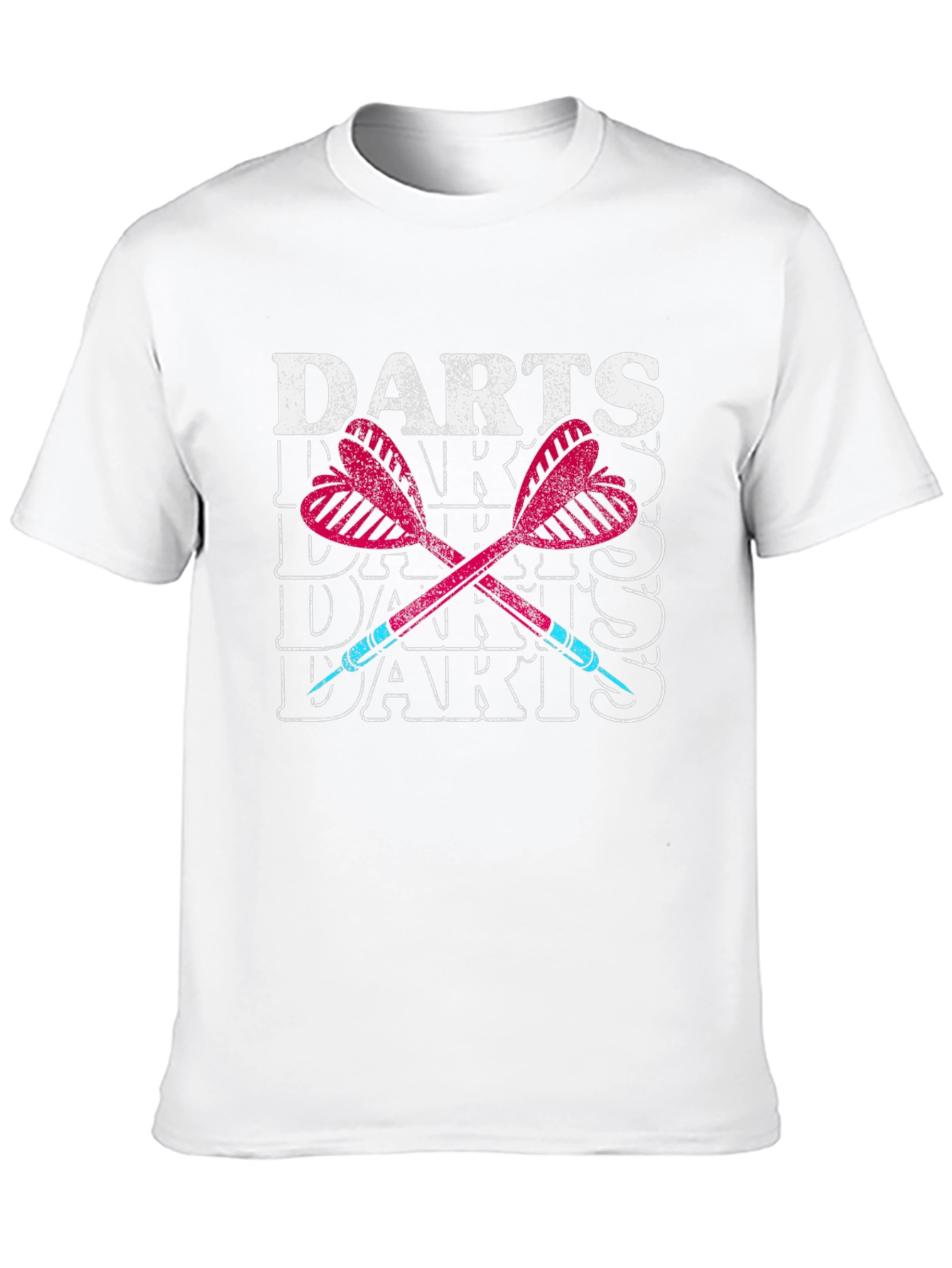Darts T-Shirt - Retro Style Crossed Darts Graphic Tee