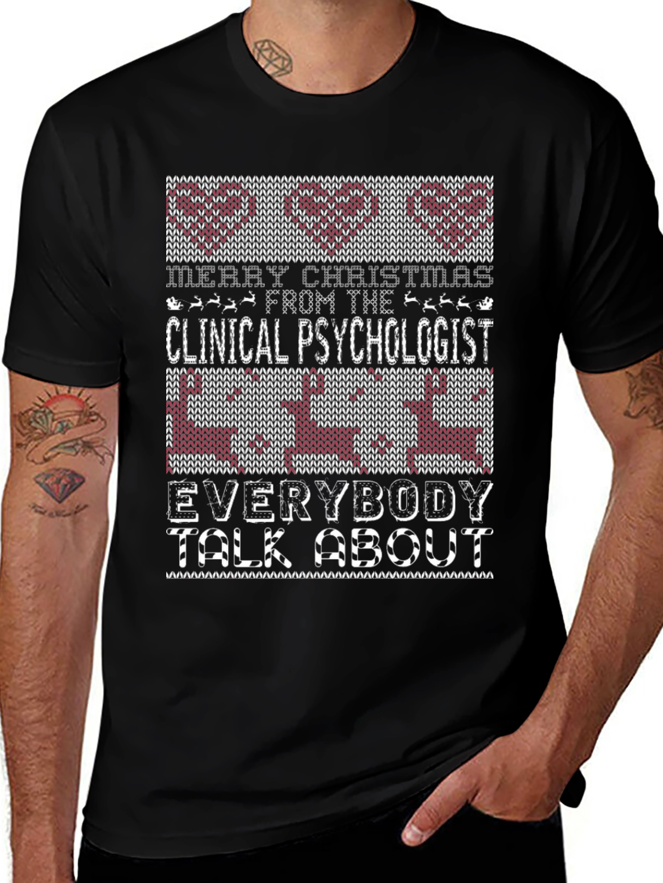 Clinical Psychologist Christmas T-Shirt