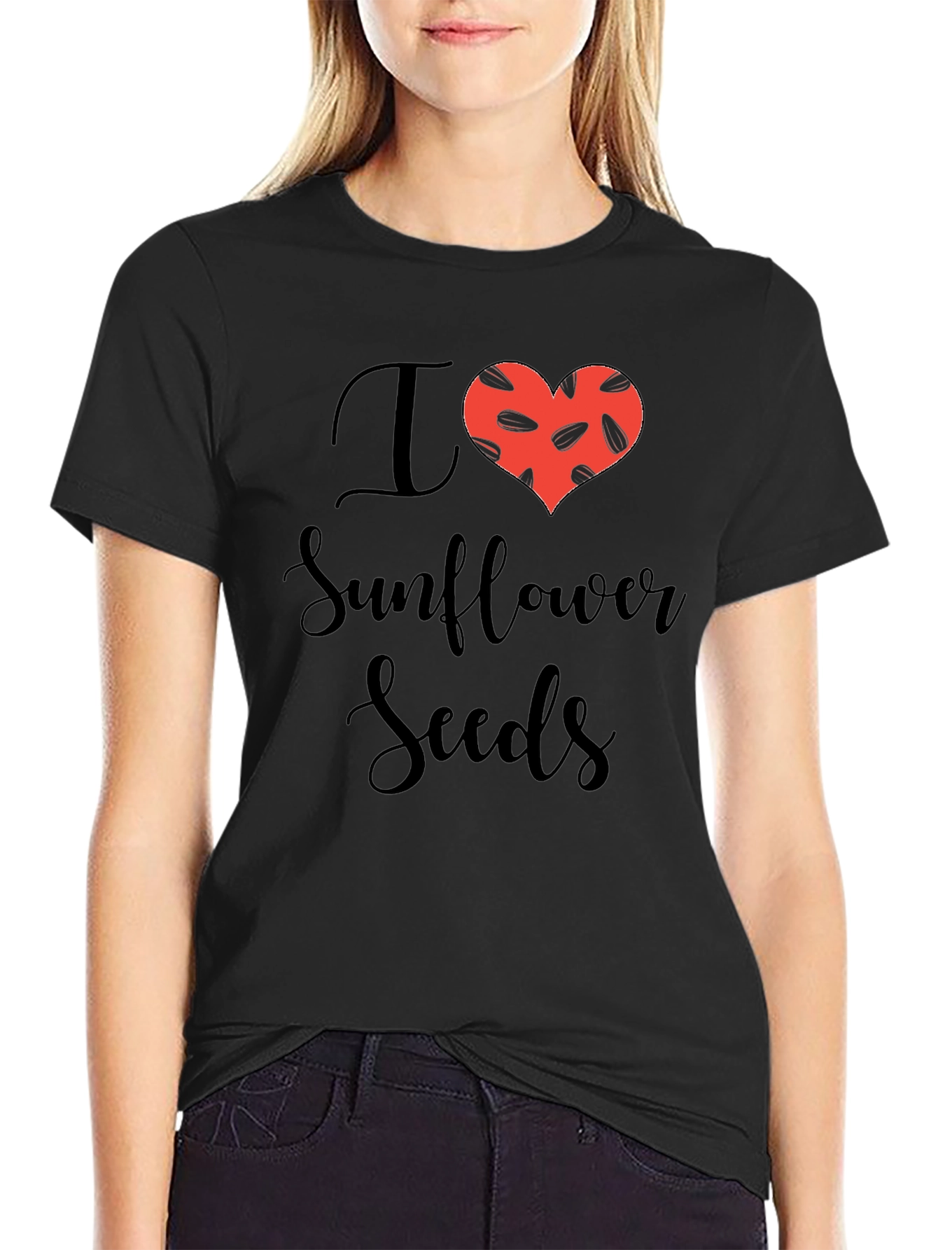 I Love Sunflower Seeds Graphic T-Shirt