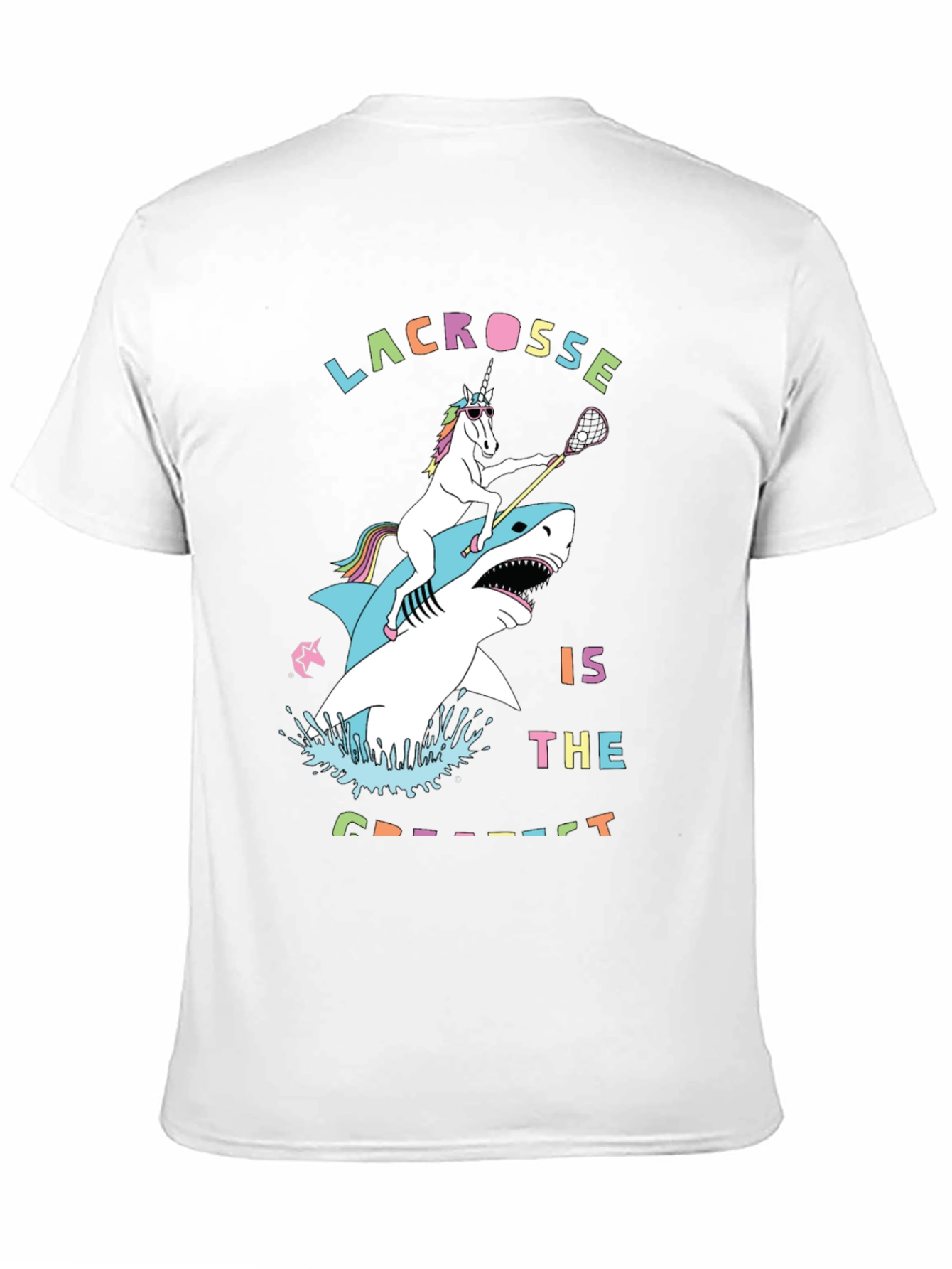 Lacrosse Shark Unicorn Graphic Tee