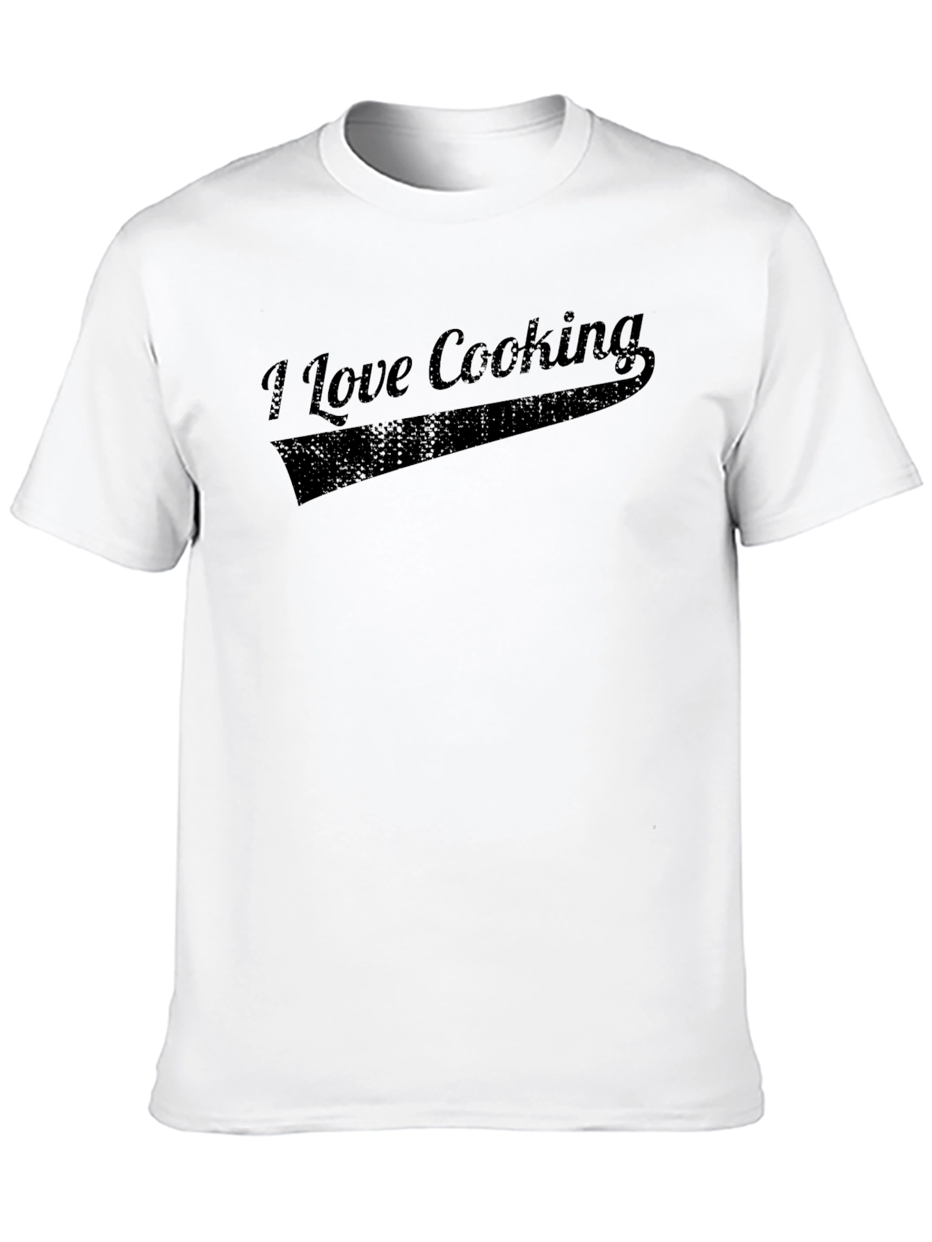 I Love Cooking Black Graphic Tee