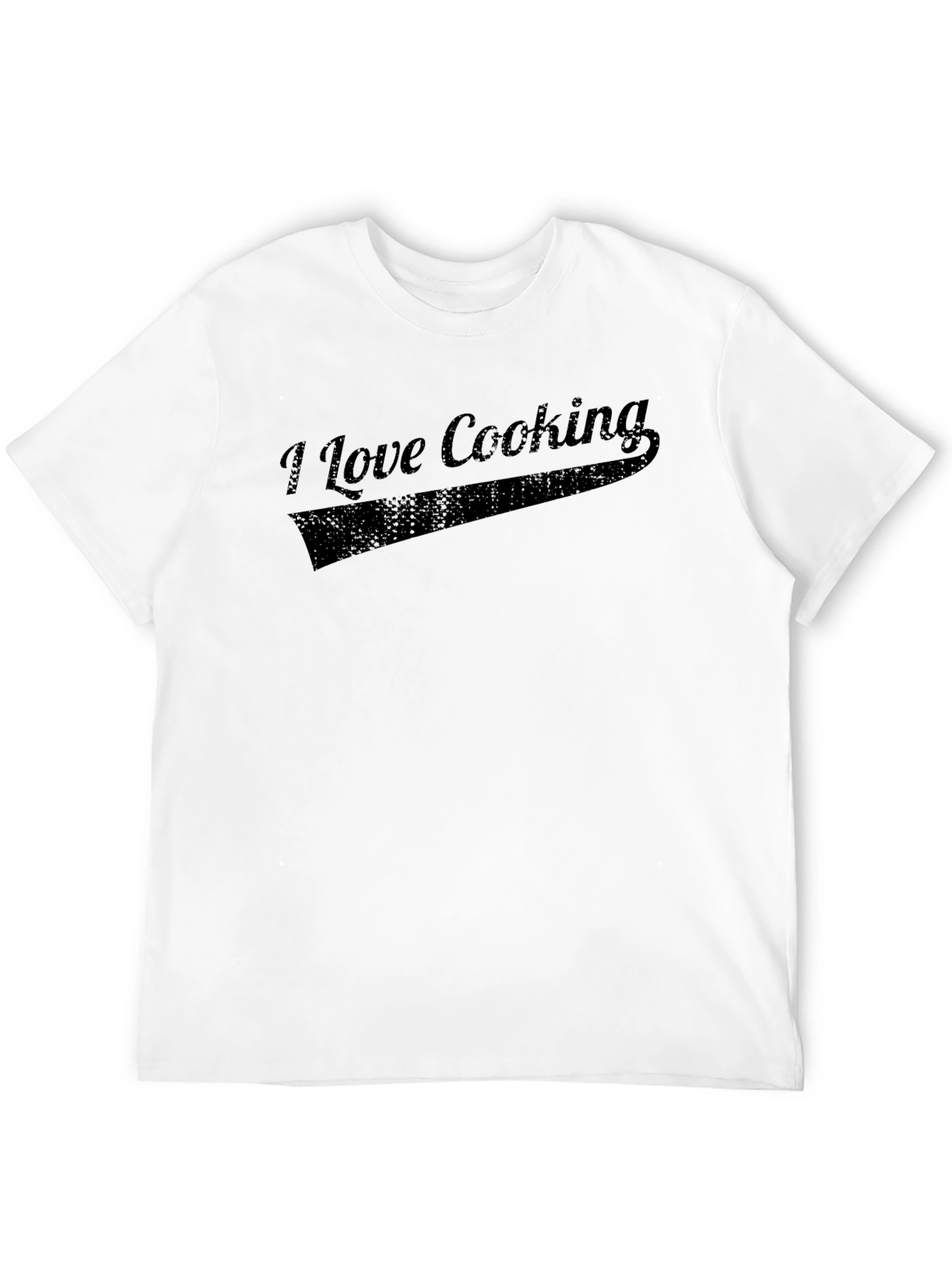 I Love Cooking Black Graphic Tee