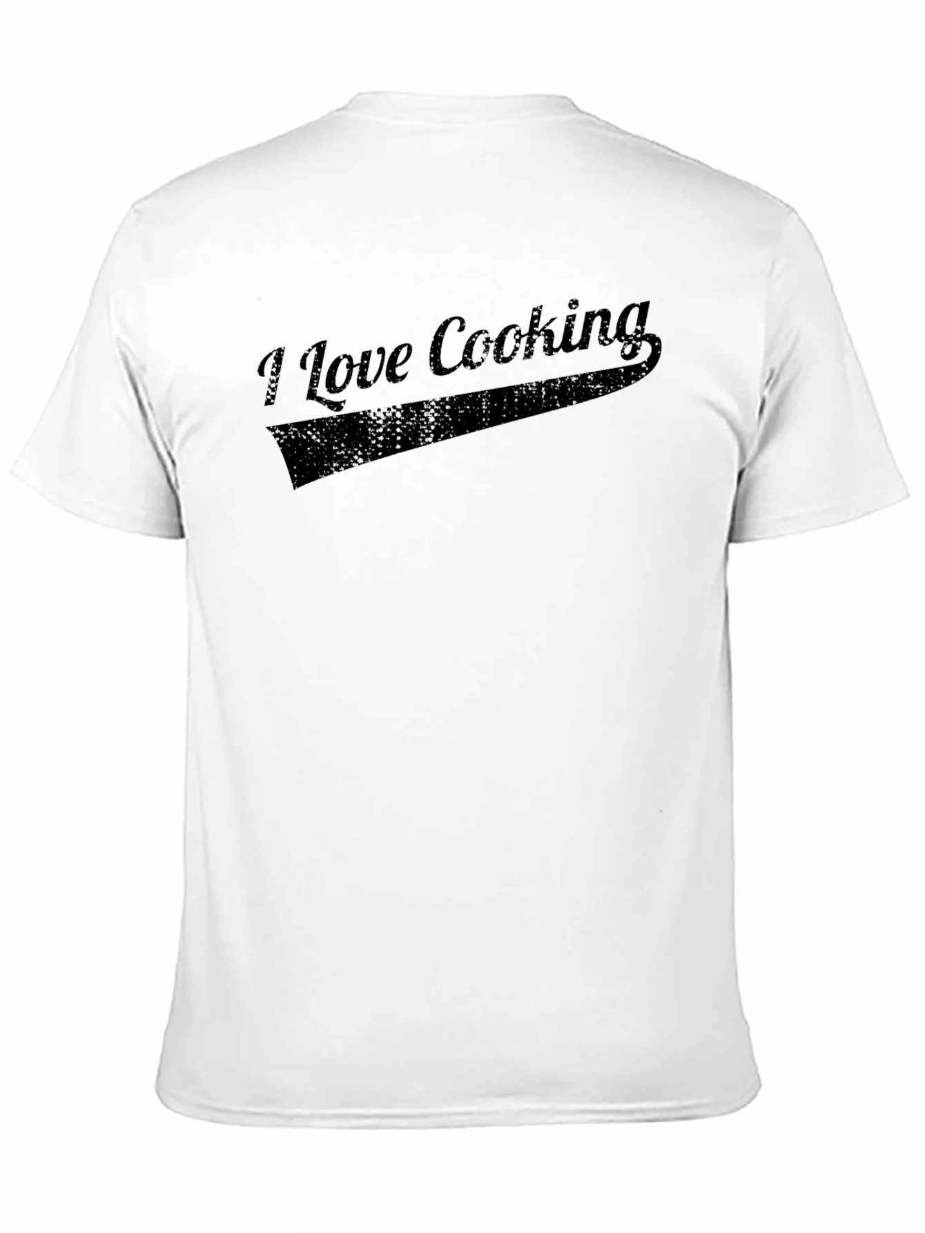 I Love Cooking Black Graphic Tee