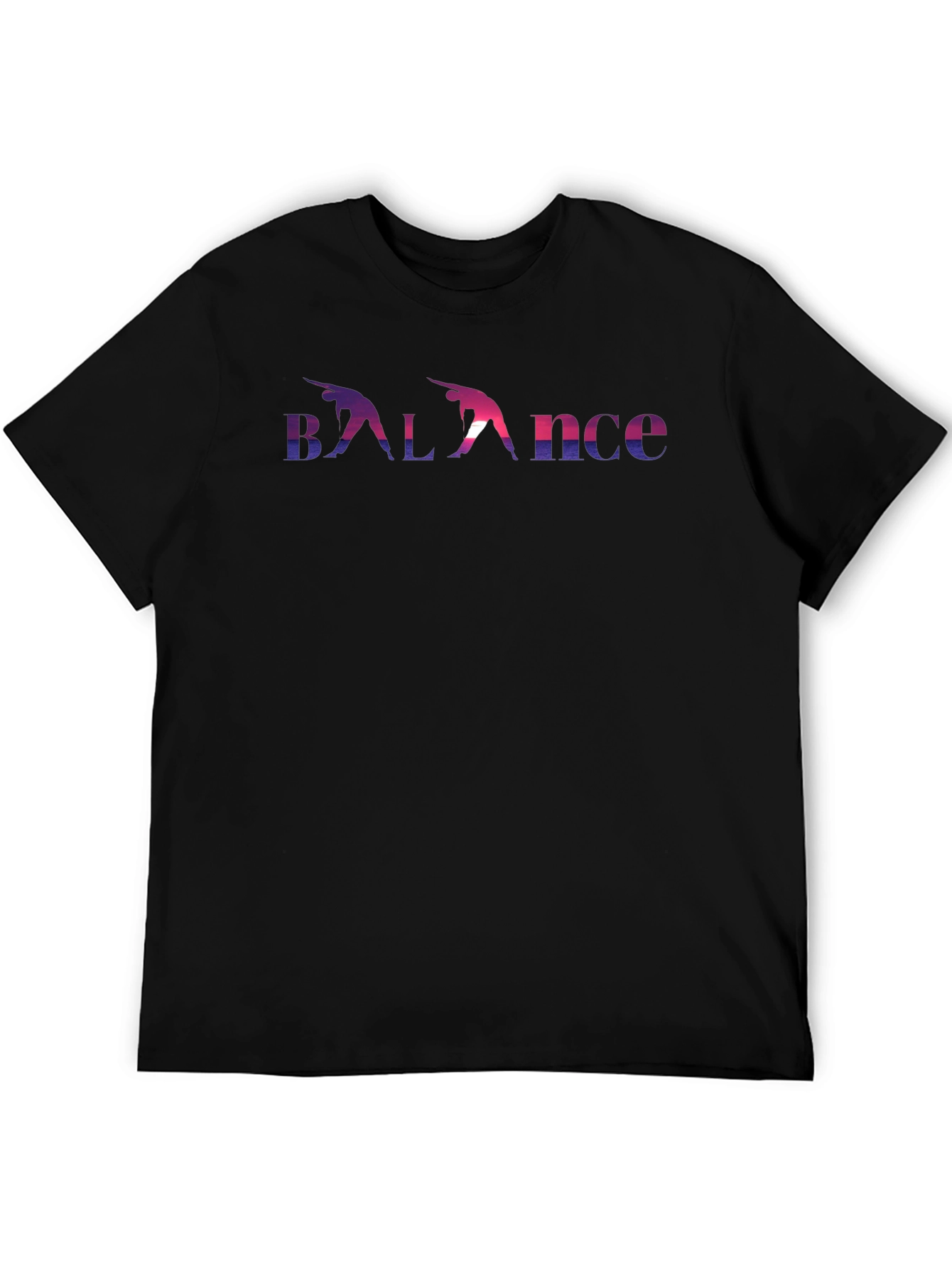 Balance Yoga Pose Graphic Tee - Soft Cotton Blend