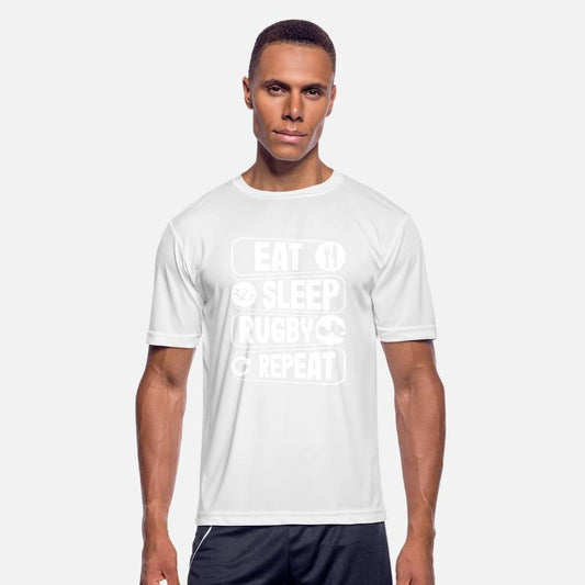 Eat Sleep Rugby Repeat - Rugby Enthusiast's Mantra