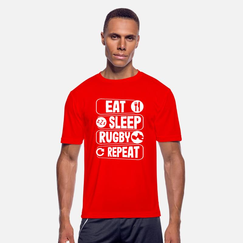 Eat Sleep Rugby Repeat - Rugby Enthusiast's Mantra