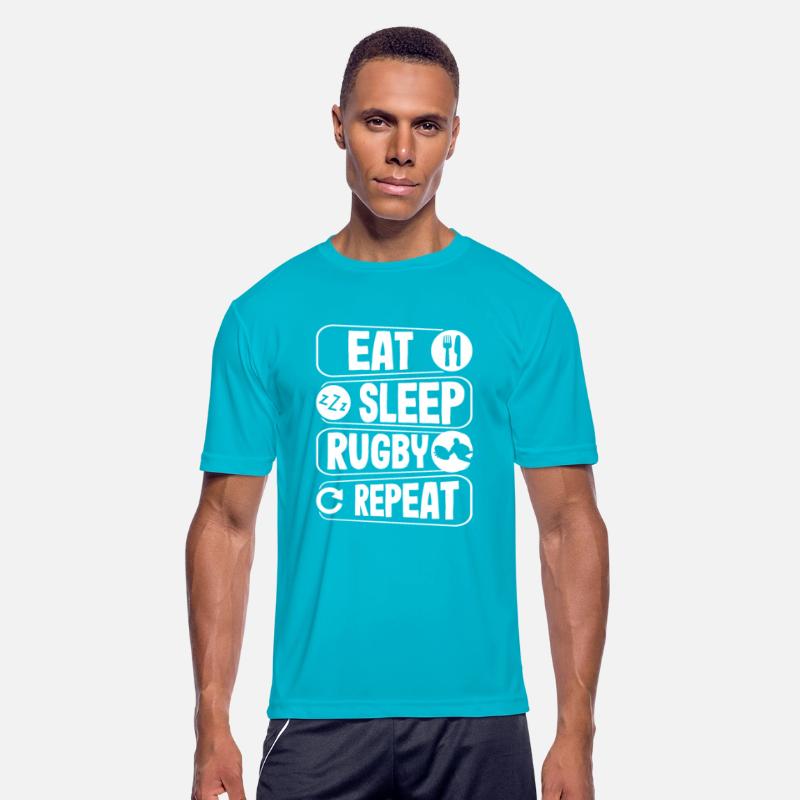 Eat Sleep Rugby Repeat - Rugby Enthusiast's Mantra