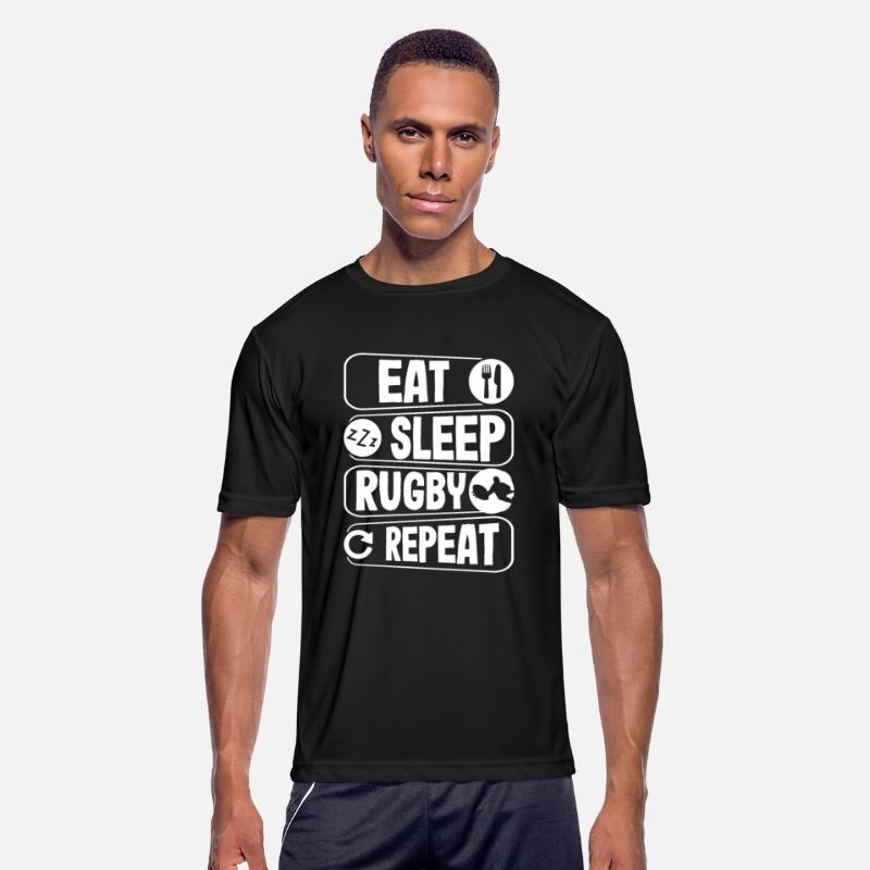 Eat Sleep Rugby Repeat - Rugby Enthusiast's Mantra