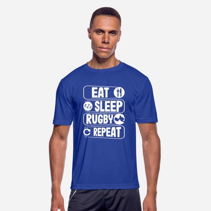Eat Sleep Rugby Repeat - Rugby Enthusiast's Mantra