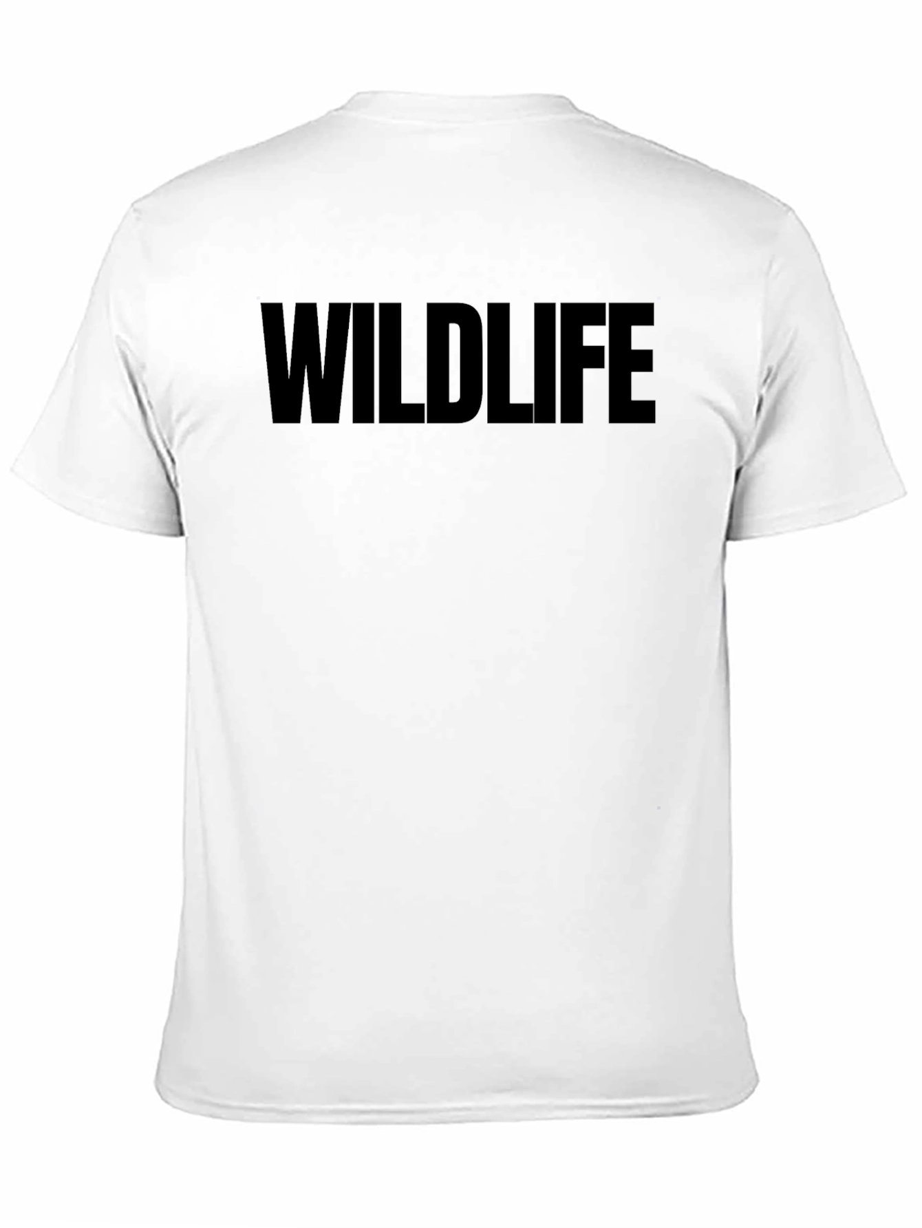 Wildlife Graphic T-Shirt - Black Crew Neck Tee