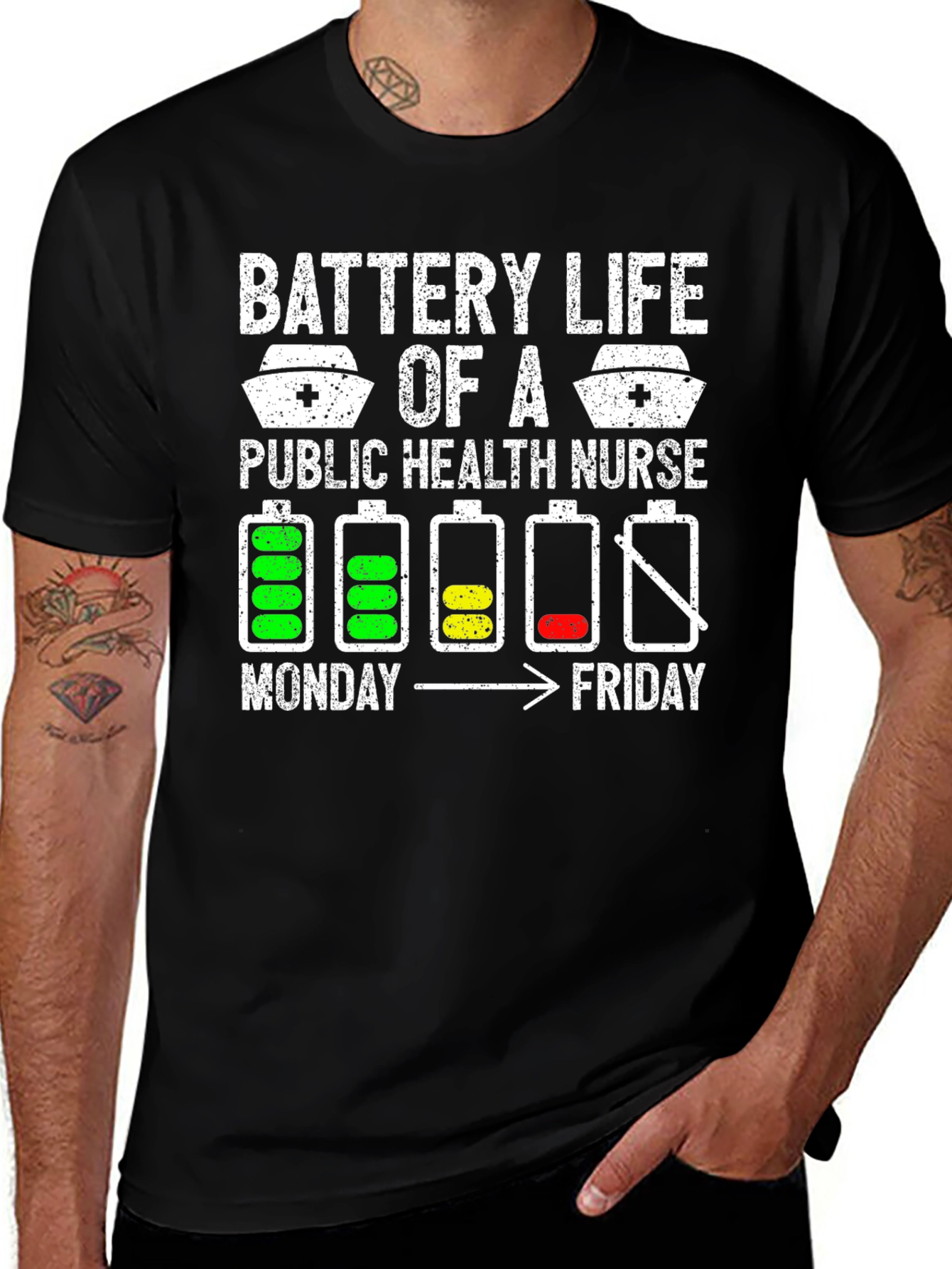 Battery Life Public Health Nurse T-Shirt