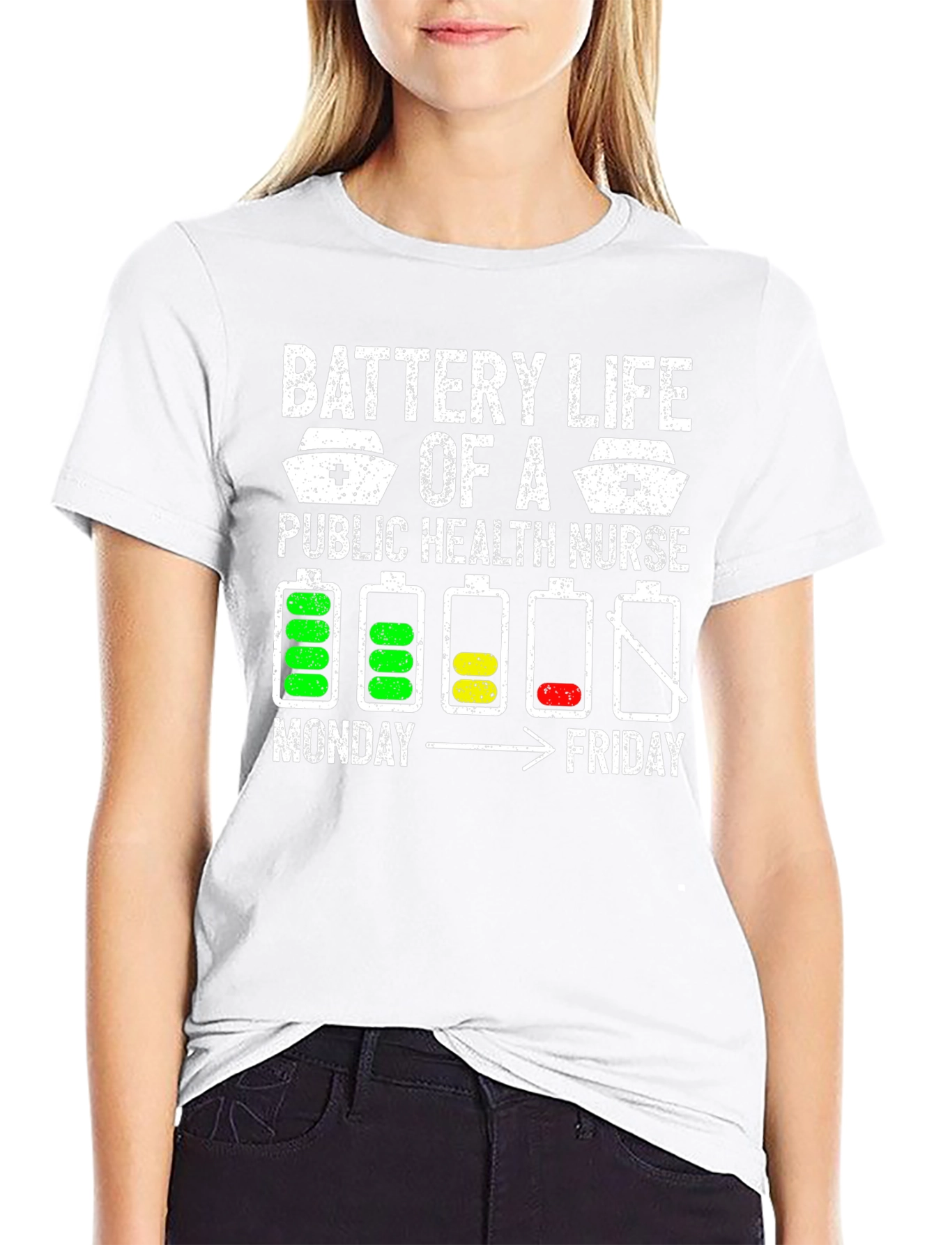 Battery Life Public Health Nurse T-Shirt