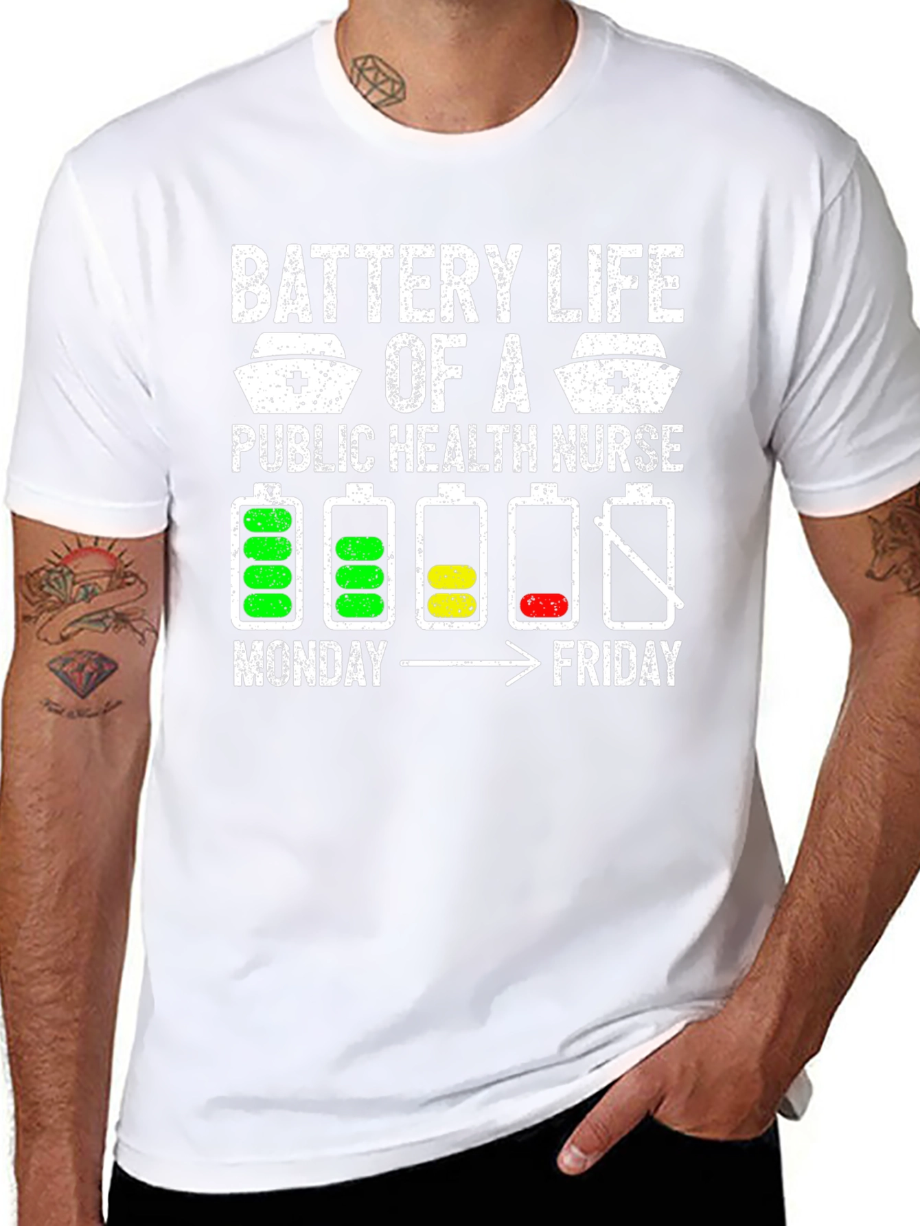 Battery Life Public Health Nurse T-Shirt