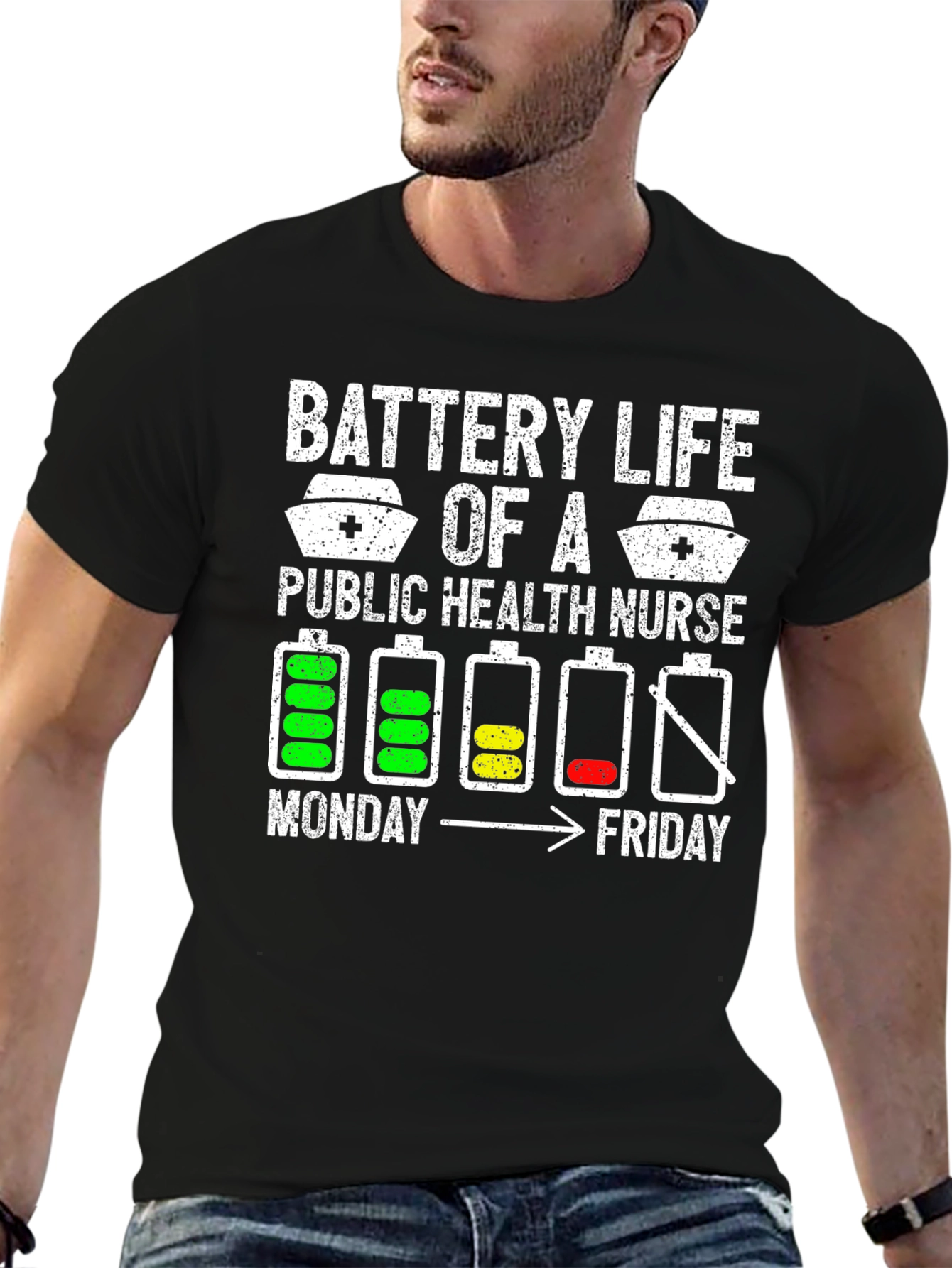 Battery Life Public Health Nurse T-Shirt