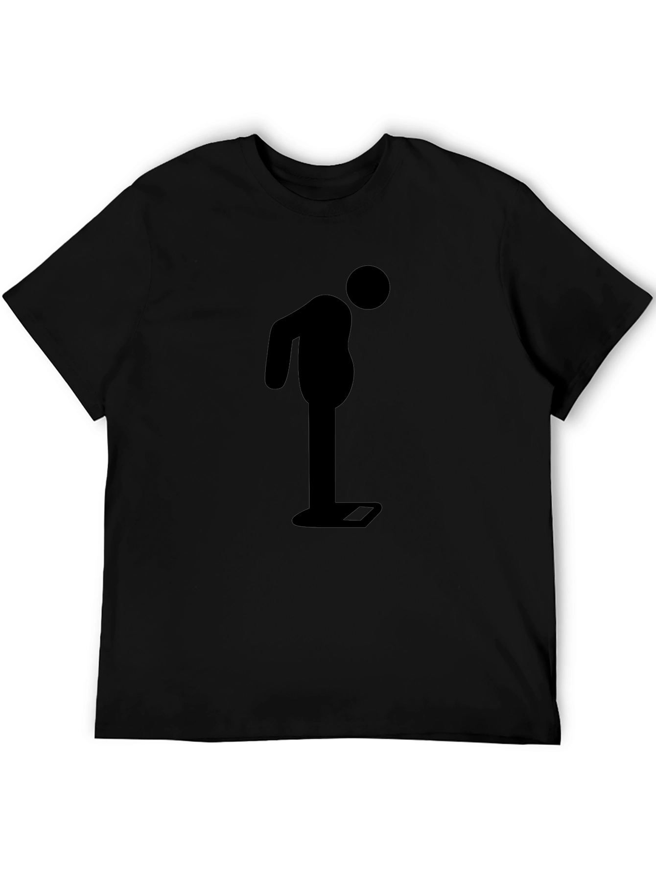 Funny Weight Loss T-Shirt - Weighing Man