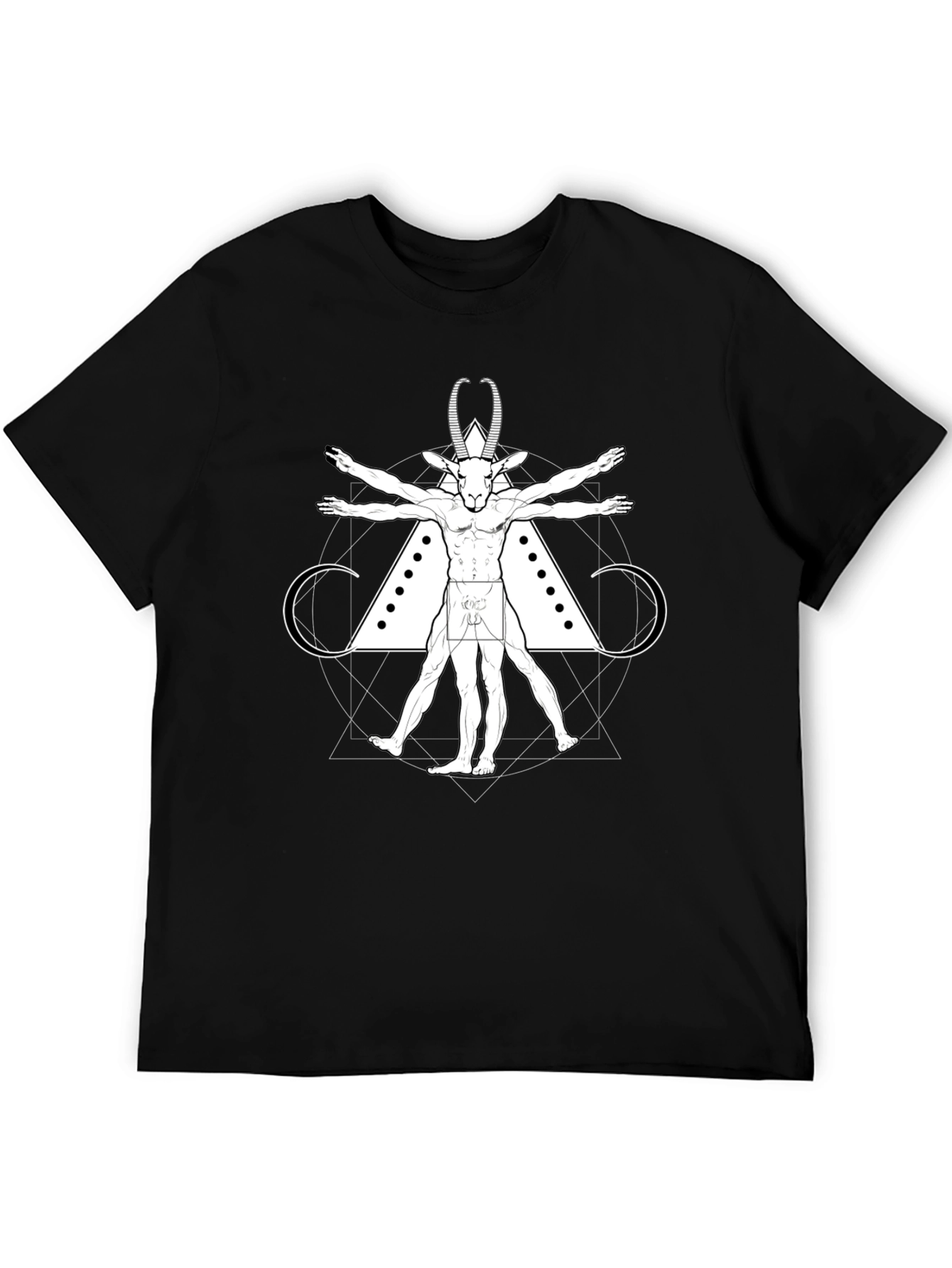 Vitruvian Goat Tee - Occult Style
