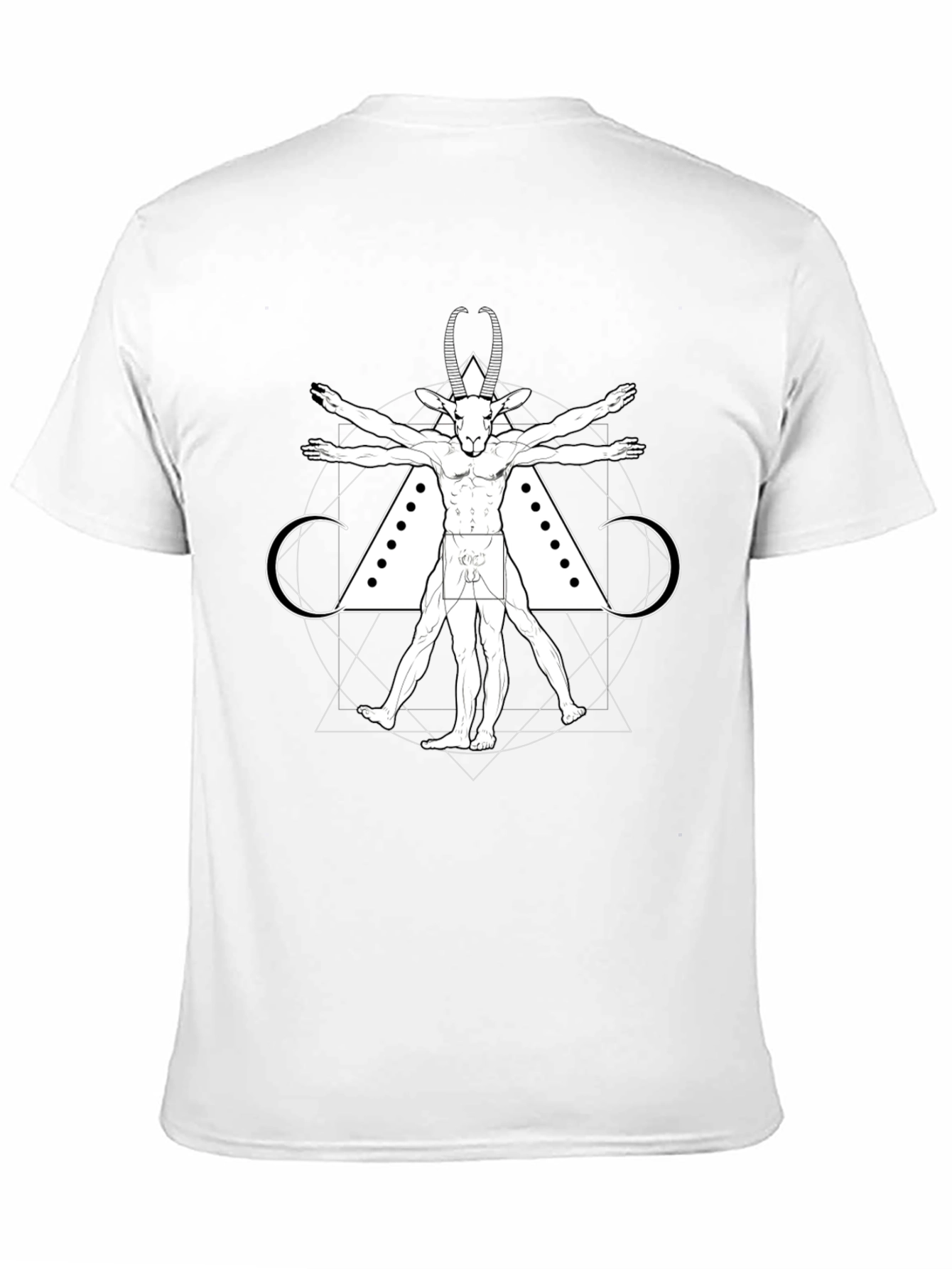 Vitruvian Goat Tee - Occult Style