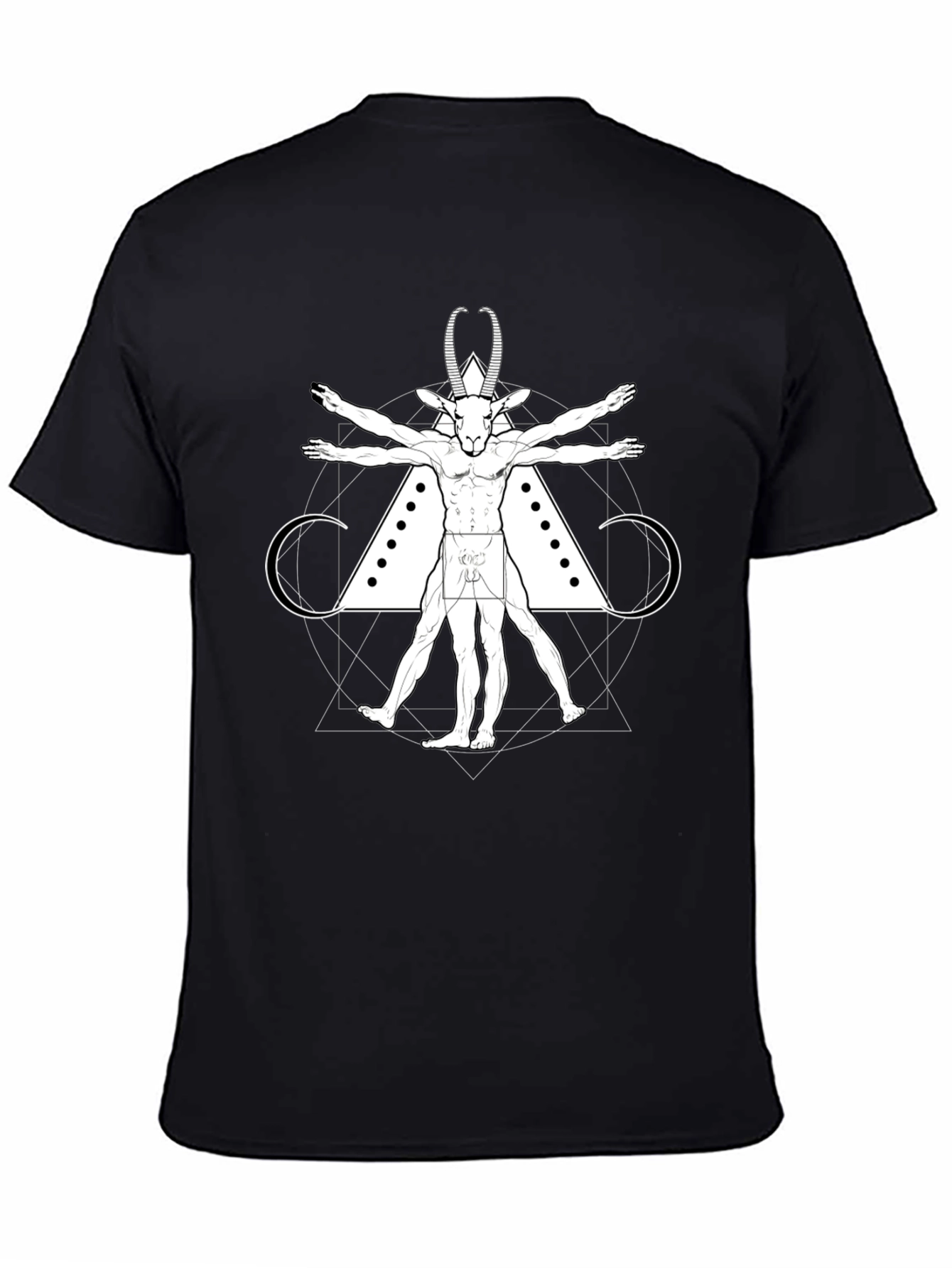 Vitruvian Goat Tee - Occult Style