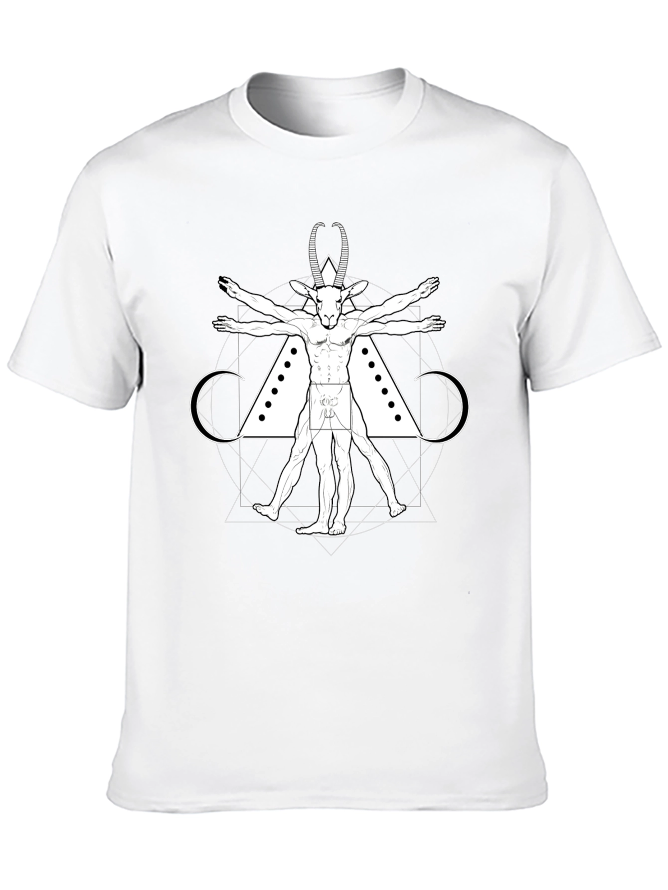 Vitruvian Goat Tee - Occult Style
