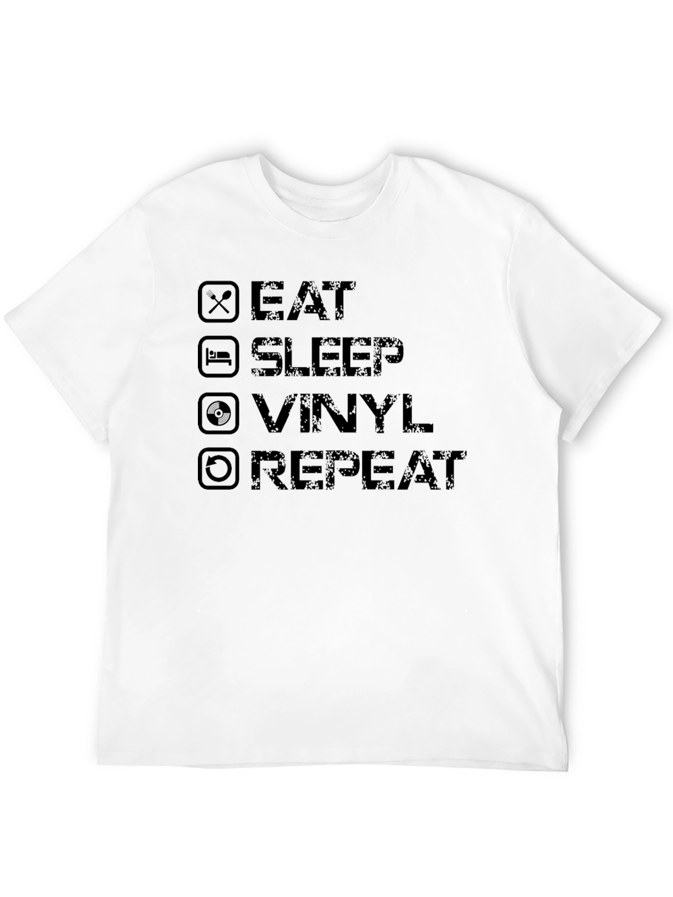 Eat Sleep Vinyl Repeat Graphic Tee