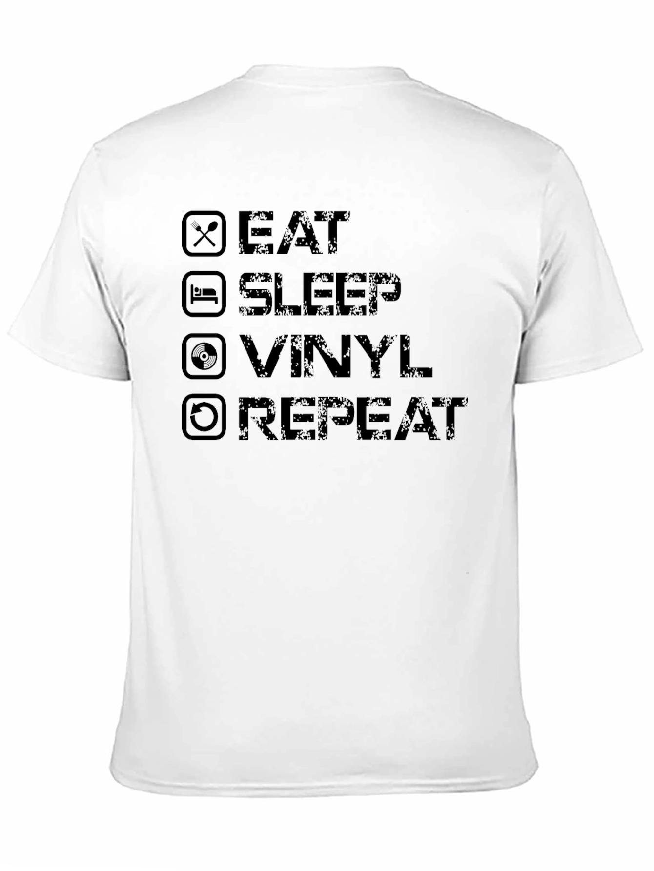 Eat Sleep Vinyl Repeat Graphic Tee
