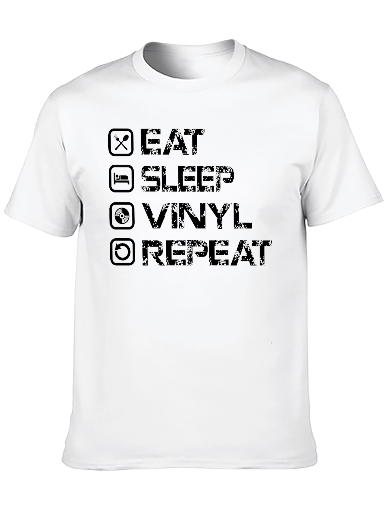 Eat Sleep Vinyl Repeat Graphic Tee