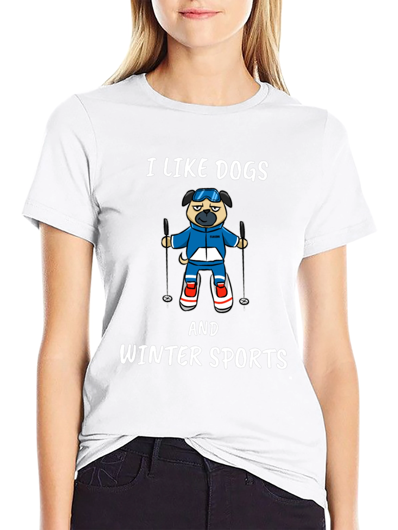 I Like Dogs & Winter Sports T-Shirt