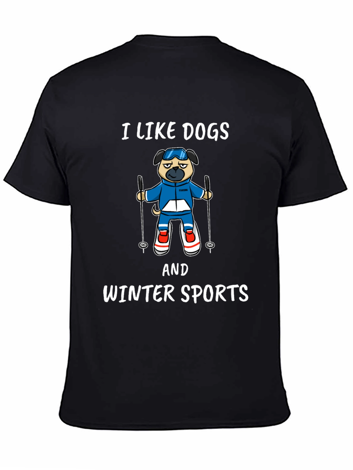 I Like Dogs & Winter Sports T-Shirt