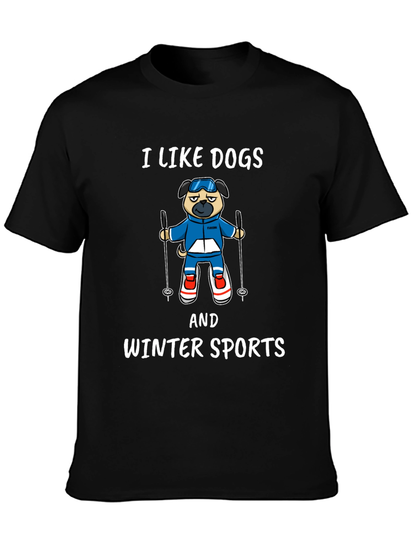 I Like Dogs & Winter Sports T-Shirt