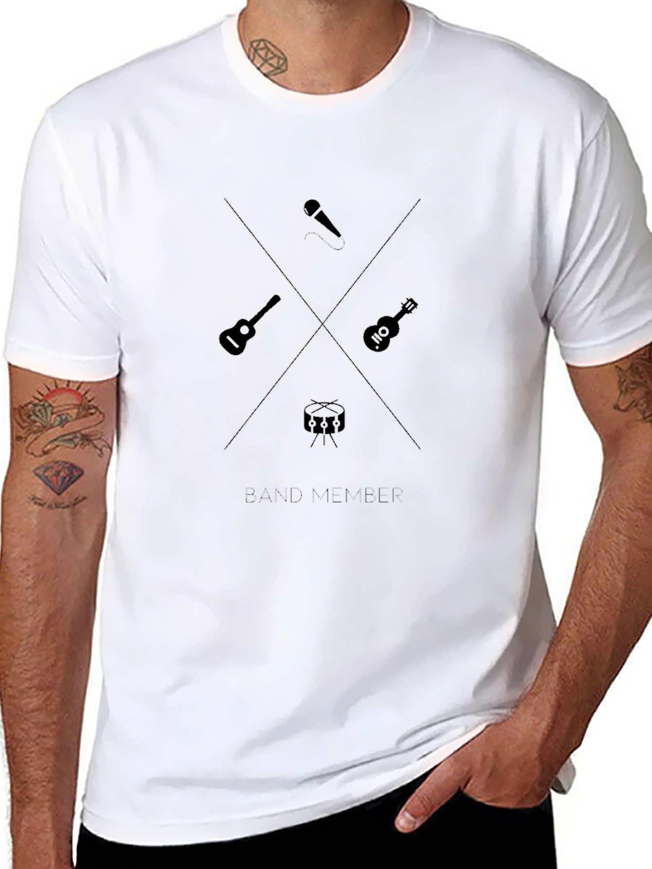 Band Member Graphic Tee - Musician T-Shirt
